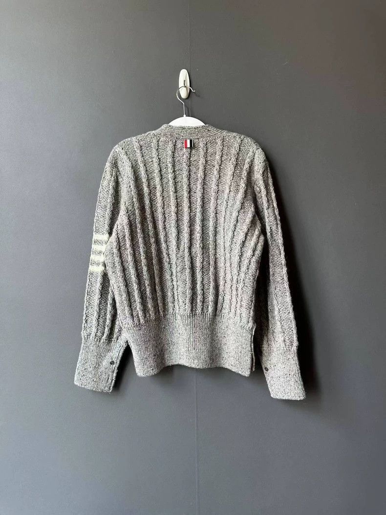 Thom Browne Thom Browne Gray wool sweater Size US XL / EU 56 / 4 - 2 Thumbnail