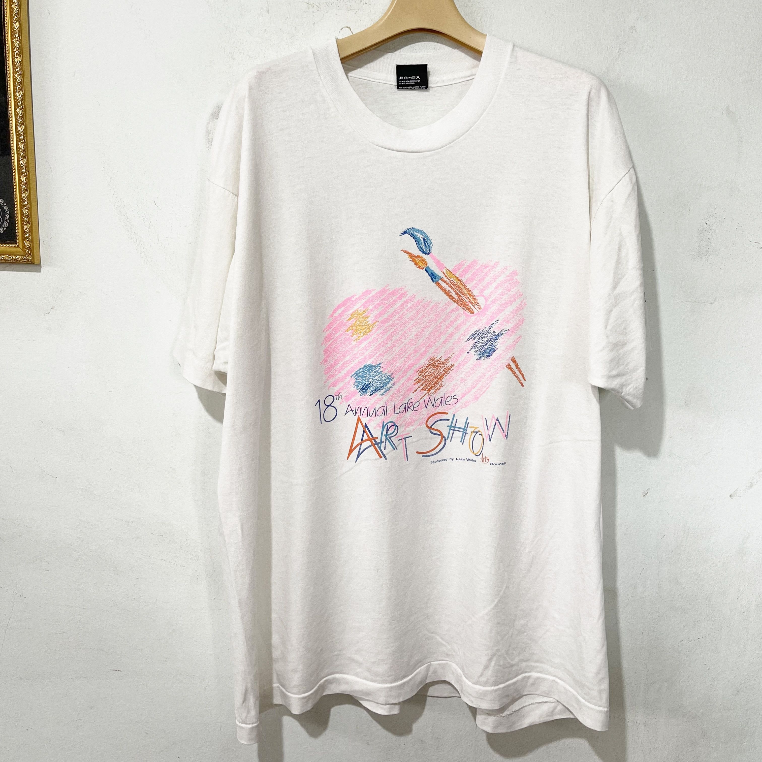 Vintage Vintage 90s Lake Wales Art Show T-Shirt Size US XXL / EU 58 / 5 - 1 Thumbnail