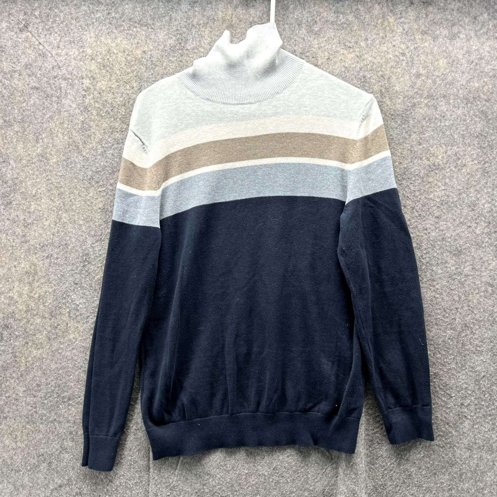 Burton VINTAGE Burton Sweater Men Small Adult White Blue Pullover Turtleneck Cotton London Size US S / EU 44-46 / 1 - 2 Thumbnail