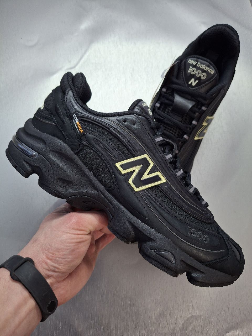 New Balance New Balance 1000 Cordura Pack Black Sneakers Size US 10 / EU 43 - 1 Thumbnail