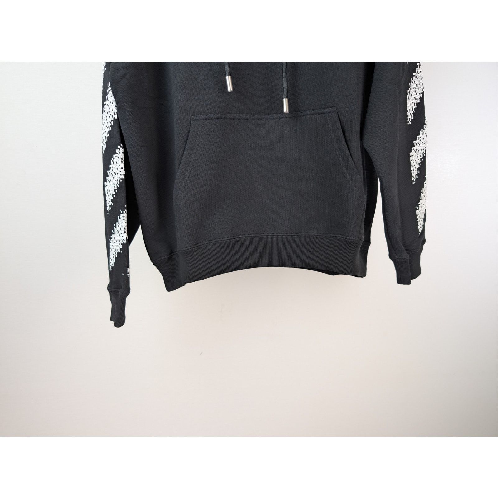 Off-White o1rshd1 Pixel Diag Skate Hoodie in Black/White Size US M / EU 48-50 / 2 - 4 Thumbnail