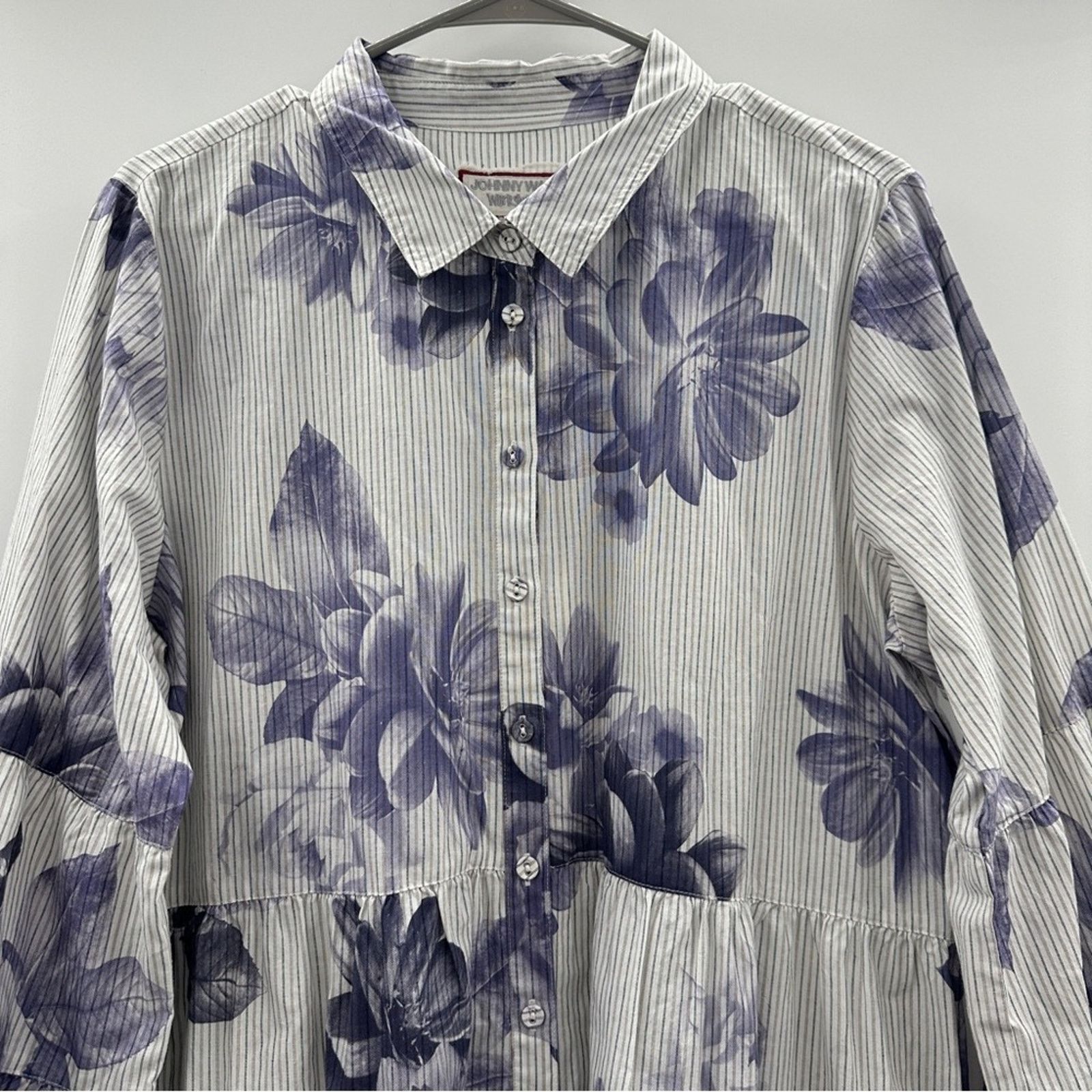 Johnny Was Johnny Was Delaney Easy Tiered Floral Shirt Dress Sz L NEW Size L / US 10 / IT 46 - 4 Thumbnail