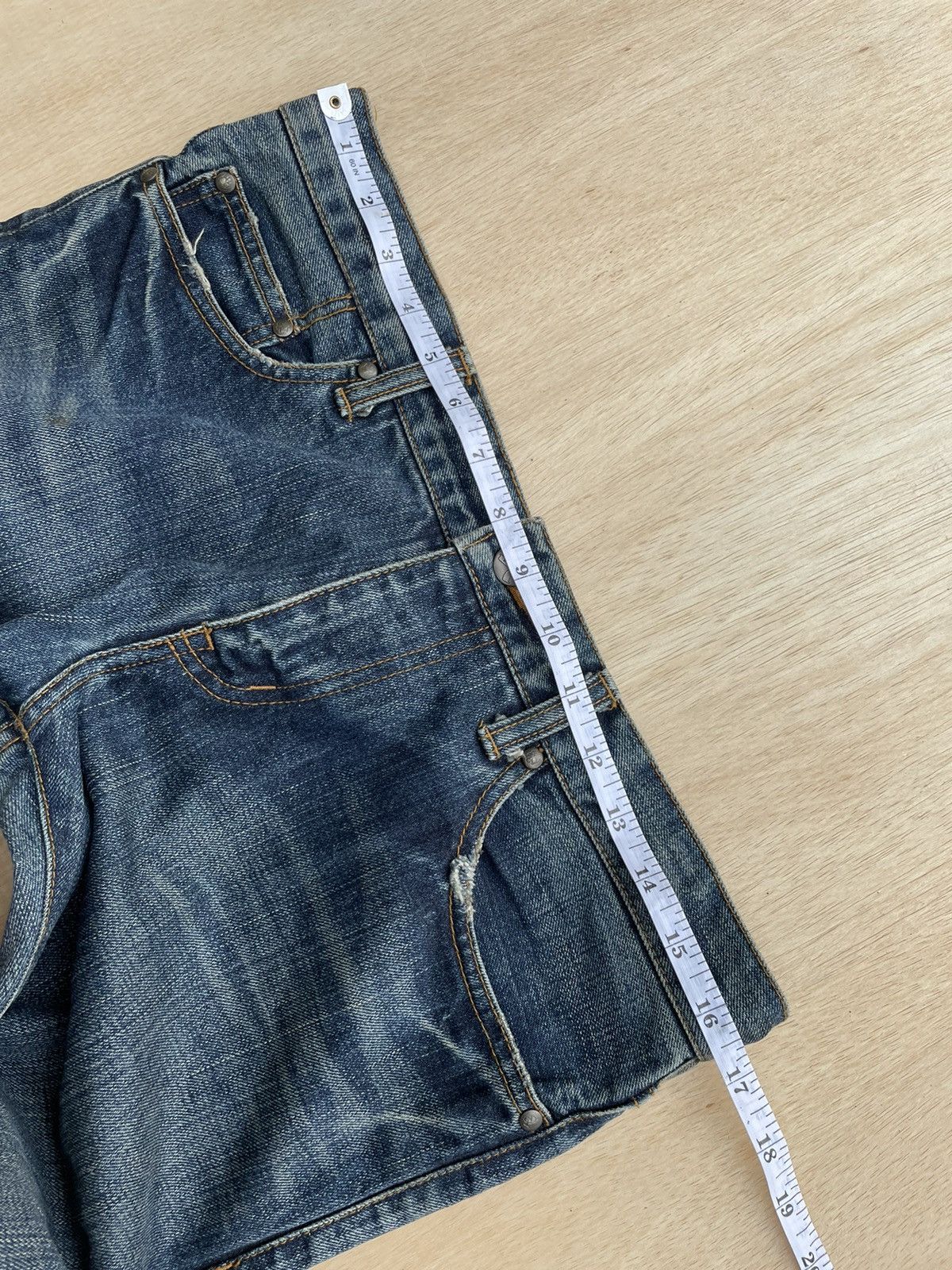 If Six Was Nine × Japanese Brand Japanese Rico Distressed Denim Undercover Style Jeans Size US 33 - 13 Thumbnail