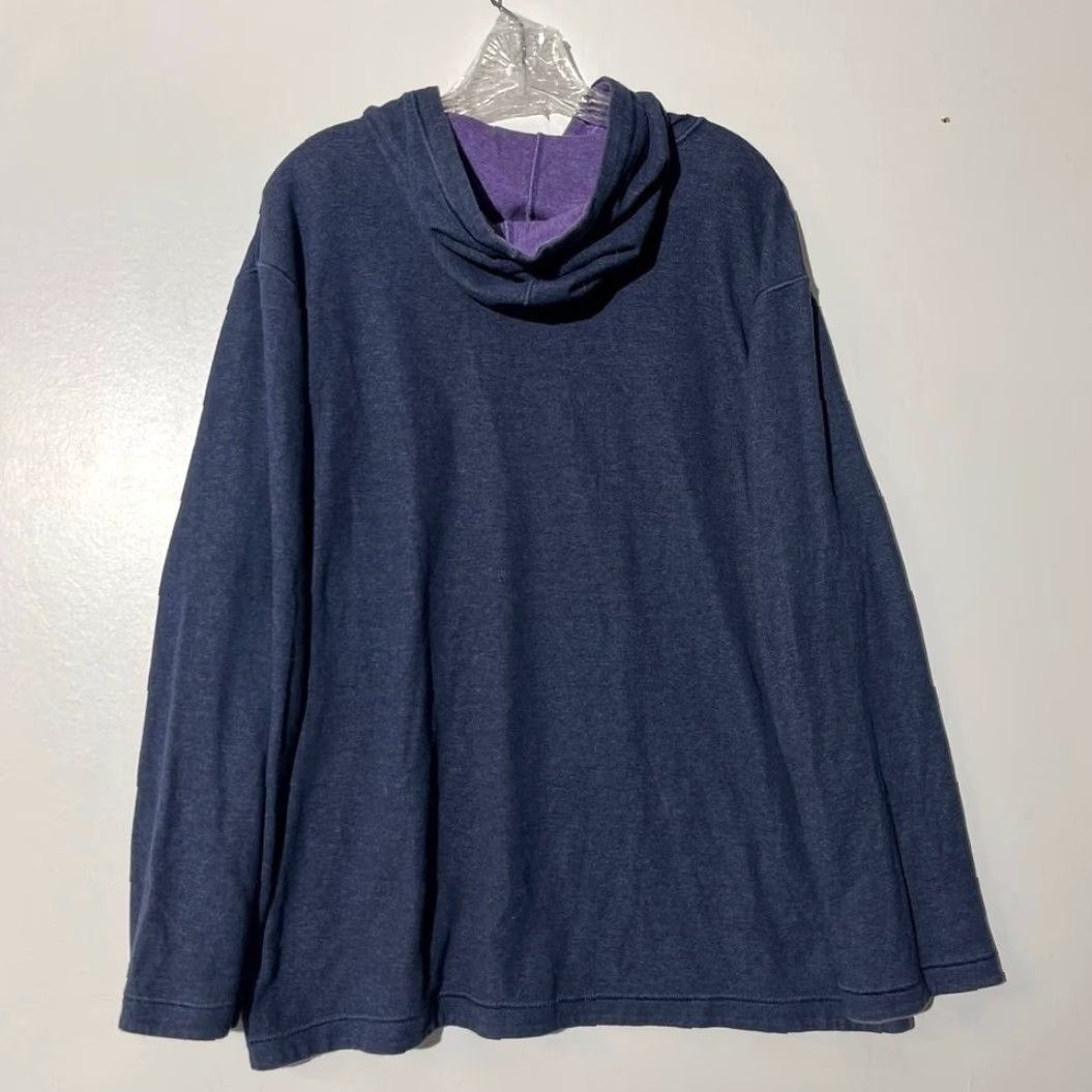 Vintage Wilkens Bros Heritage Collection Hoodie Navy Blue Purple Contrast M55 Mens XL Pullover Hooded All Seasons Size US XL / EU 56 / 4 - 5 Thumbnail