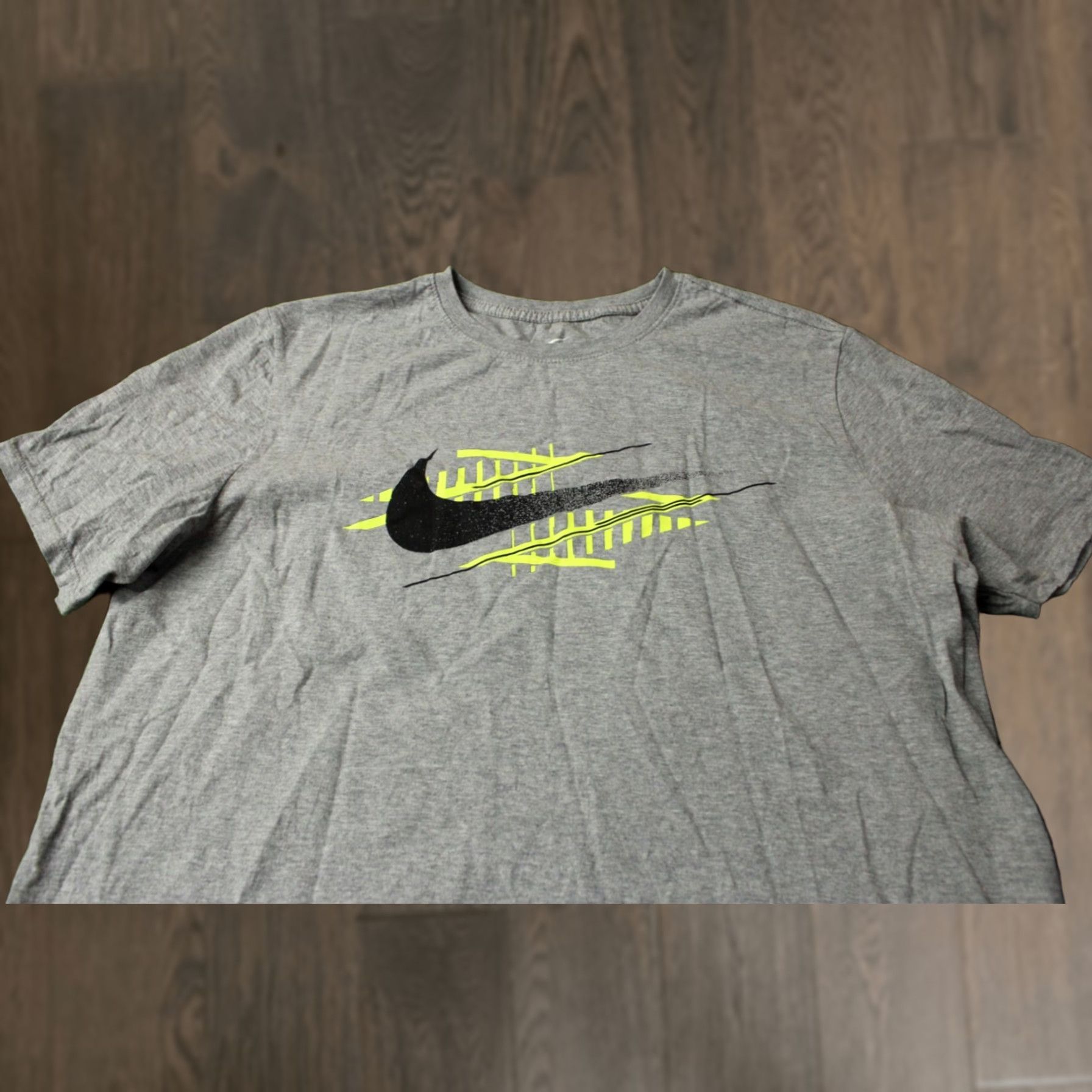 Nike Nike T-Shirt Shirt Men L Gray 2014 Jersey Short Sleeve Casual Large Regular Size T-Shirt Size US L / EU 52-54 / 3 - 1 Thumbnail