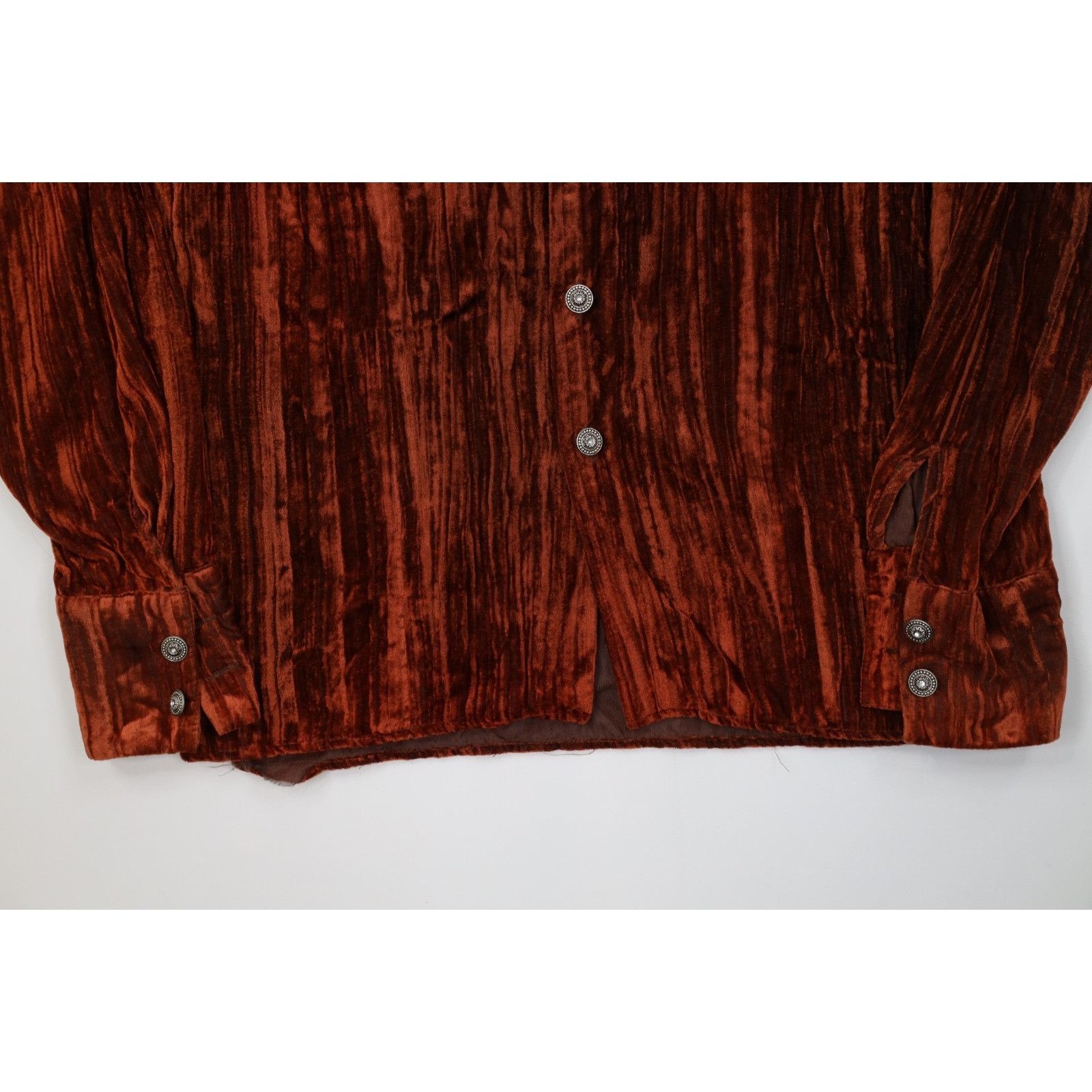 Vintage Vintage 90s Streetwear Velour Velvet Button Shirt Pants Size US L / EU 52-54 / 3 - 5 Thumbnail