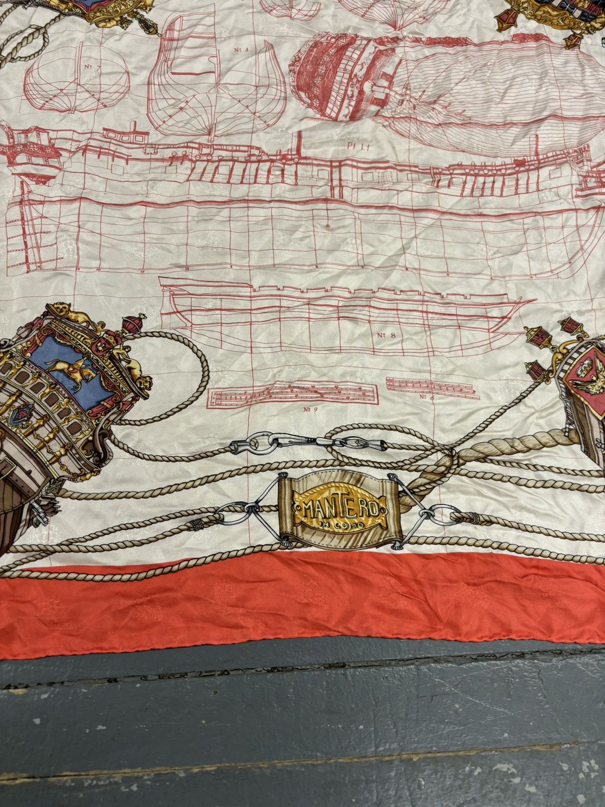 Designer × Vintage Vintage montero silk scarf Size ONE SIZE - 3 Thumbnail