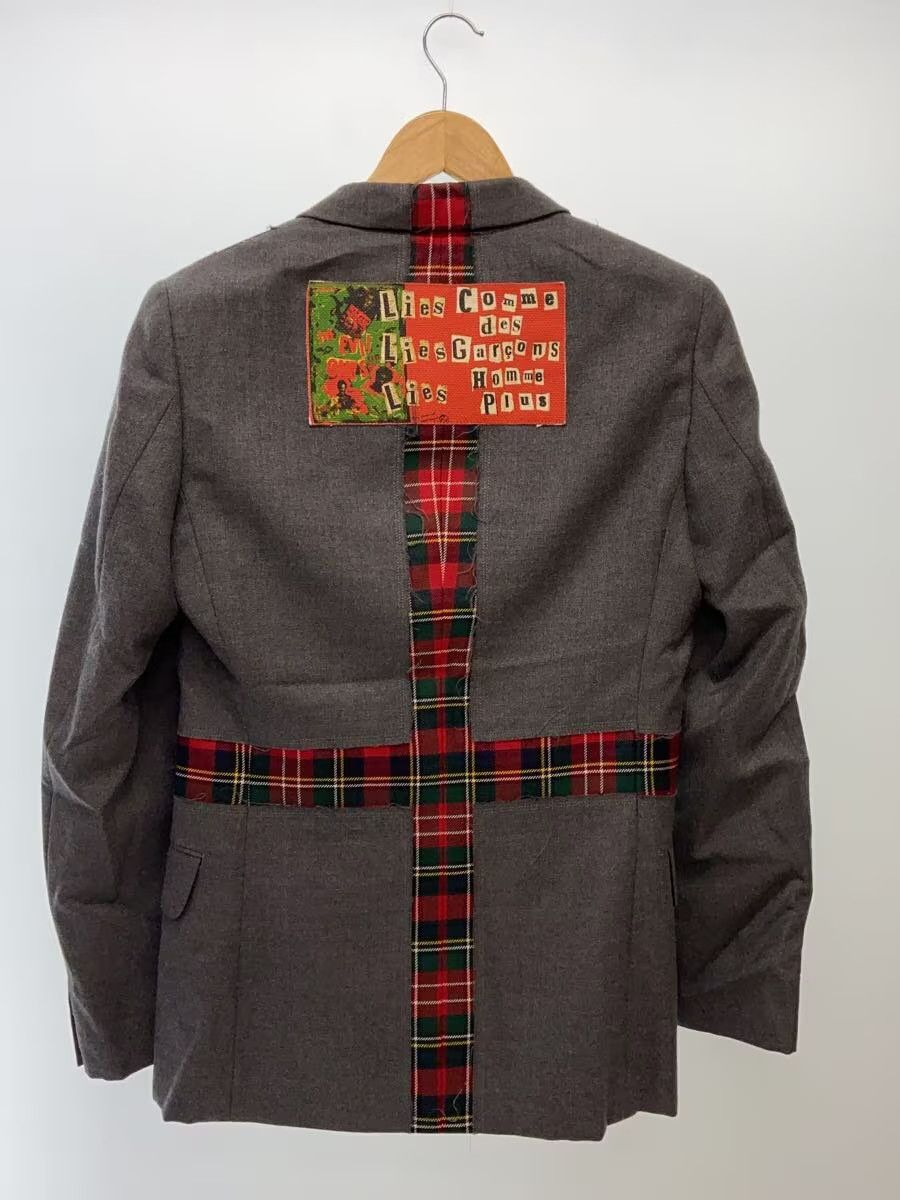 Comme des Garcons × Comme des Garcons Homme Plus AW08 "LIES LIES LIES" Plaid Patchwork Tailored Jacket Size US S / EU 44-46 / 1 - 2 Thumbnail