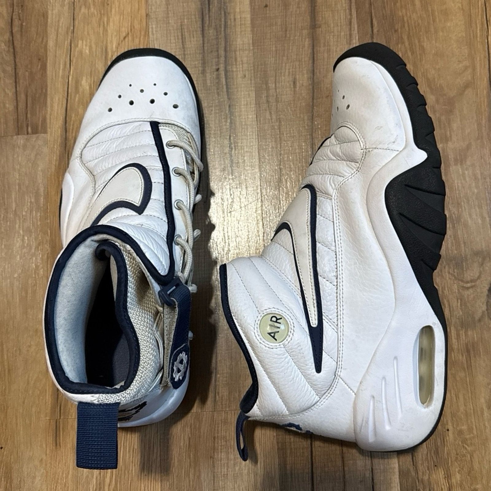 Nike Nike Air Shake Ndestrukt White Navy Size US 11.5 / EU 44-45 - 3 Thumbnail