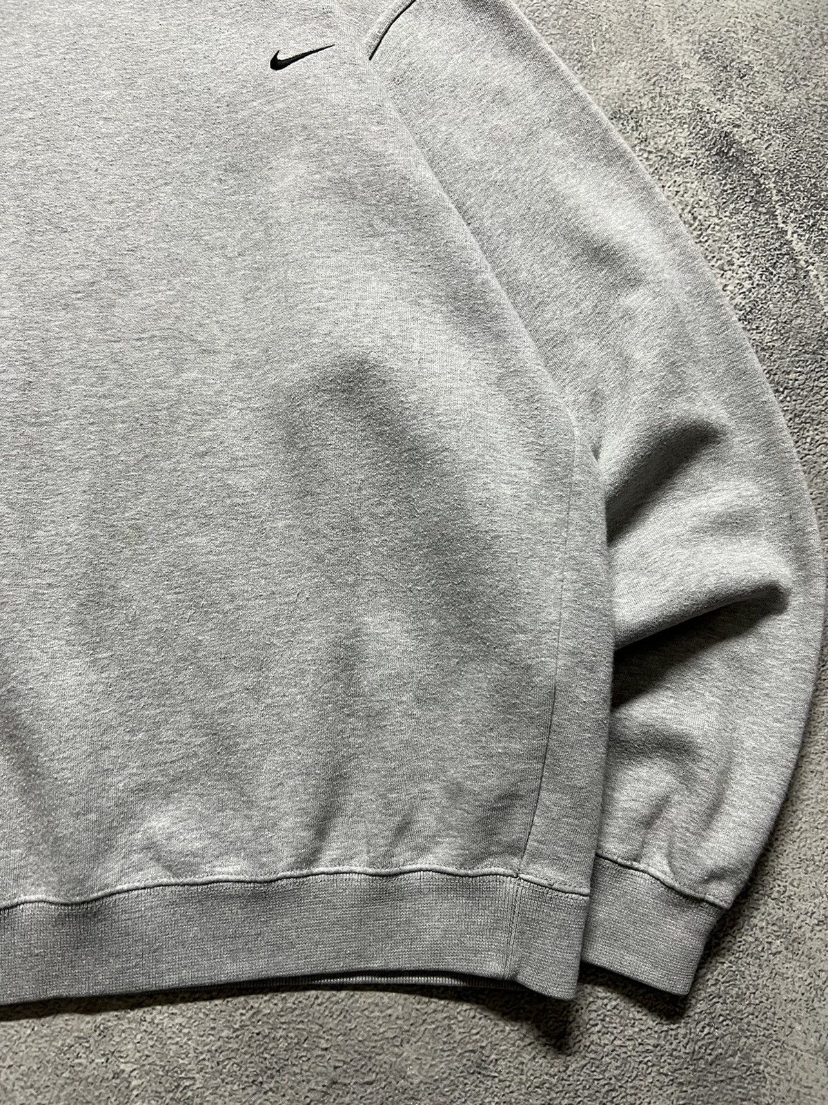 Nike × Vintage Vintage Y2k Nike 🩶 Mini Swoosh Basic Blank Sweatshirt 90’s Size US S / EU 44-46 / 1 - 8 Thumbnail