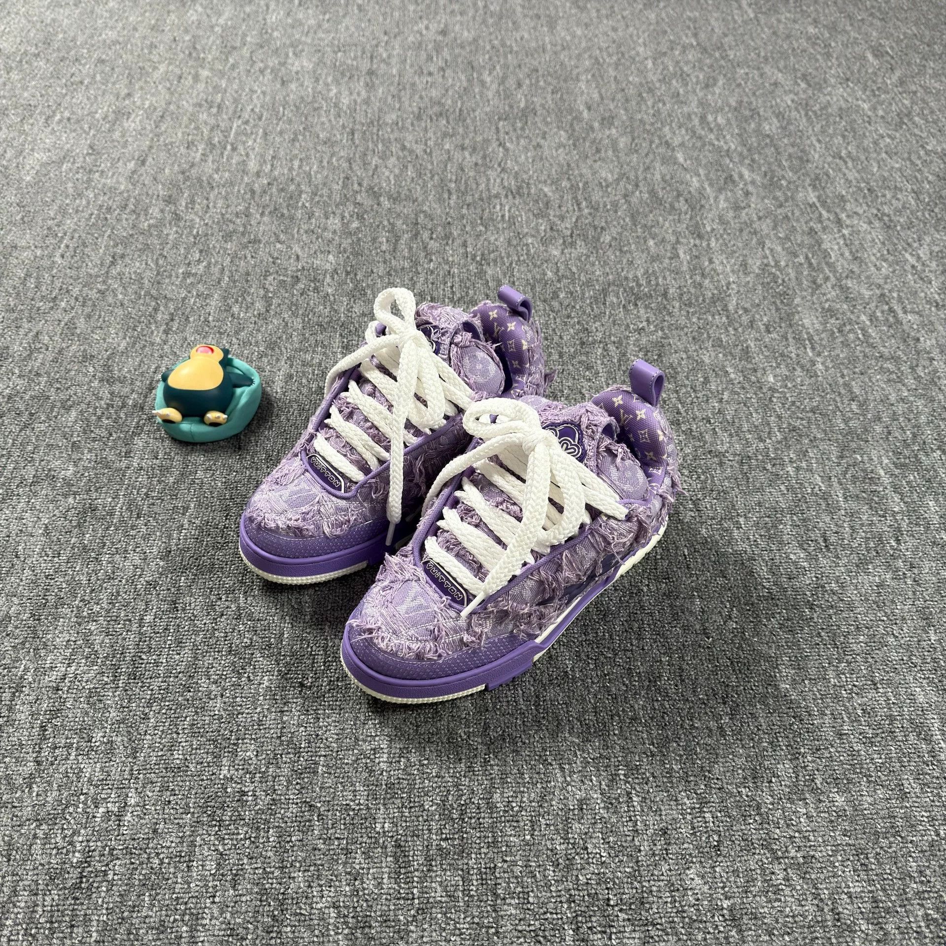 Louis Vuitton Louis Vuitton Purple Monogram LV Skate Sneakers 39 Size US 6 / EU 39 - 1 Thumbnail