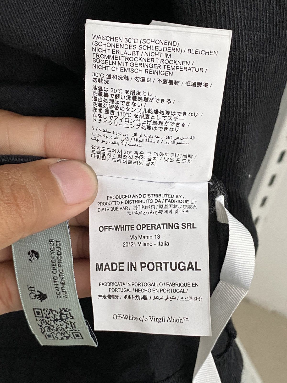 Off-White Off-White Virgil Abloh Hoodie Double Layer Connected T-Shirt Size US L / EU 52-54 / 3 - 10 Thumbnail