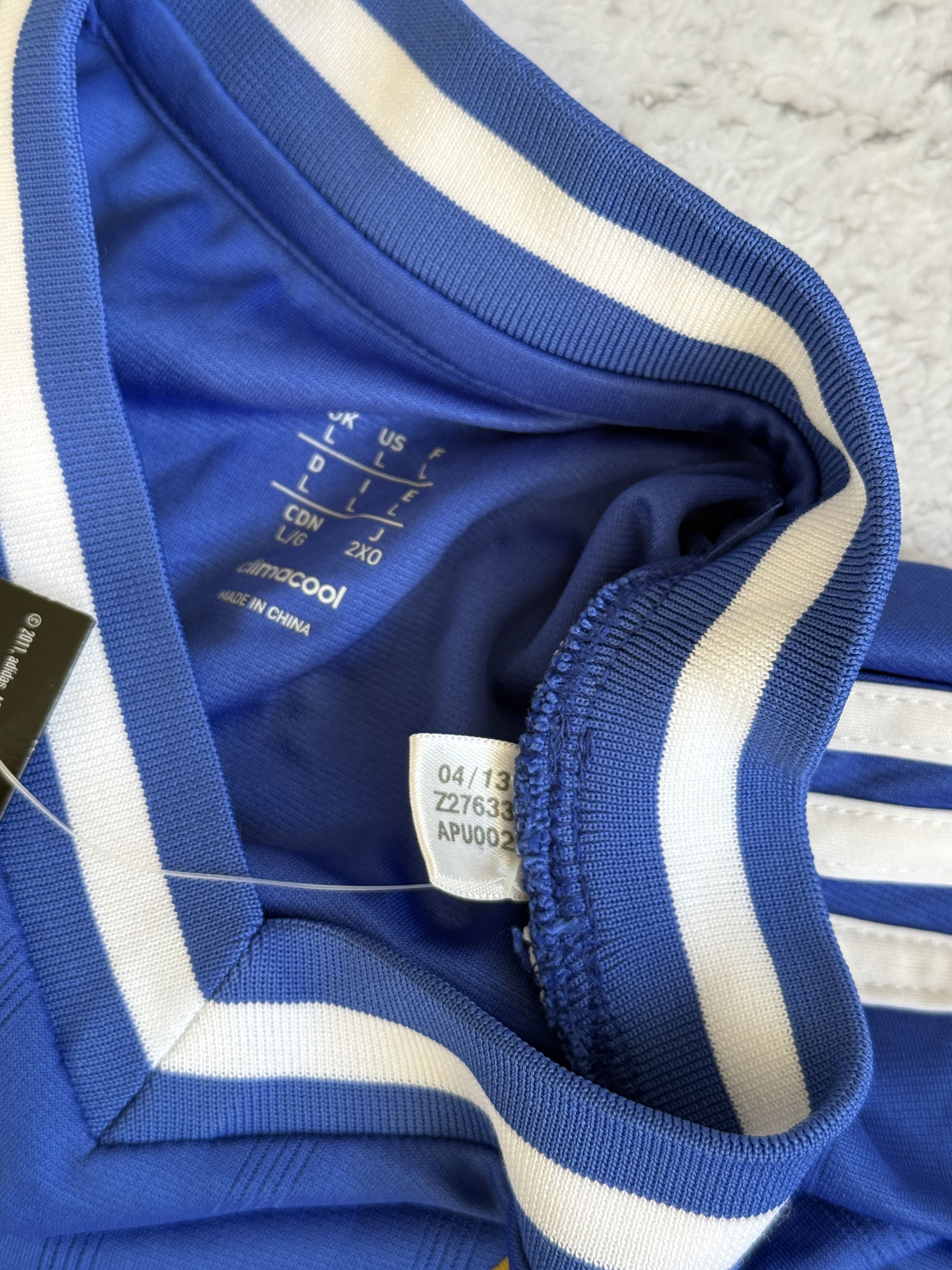 Adidas CHELSEA 2013 2014 HOME FOOTBALL SHIRT SOCCER JERSEY ADIDAS L Size US L / EU 52-54 / 3 - 4 Thumbnail