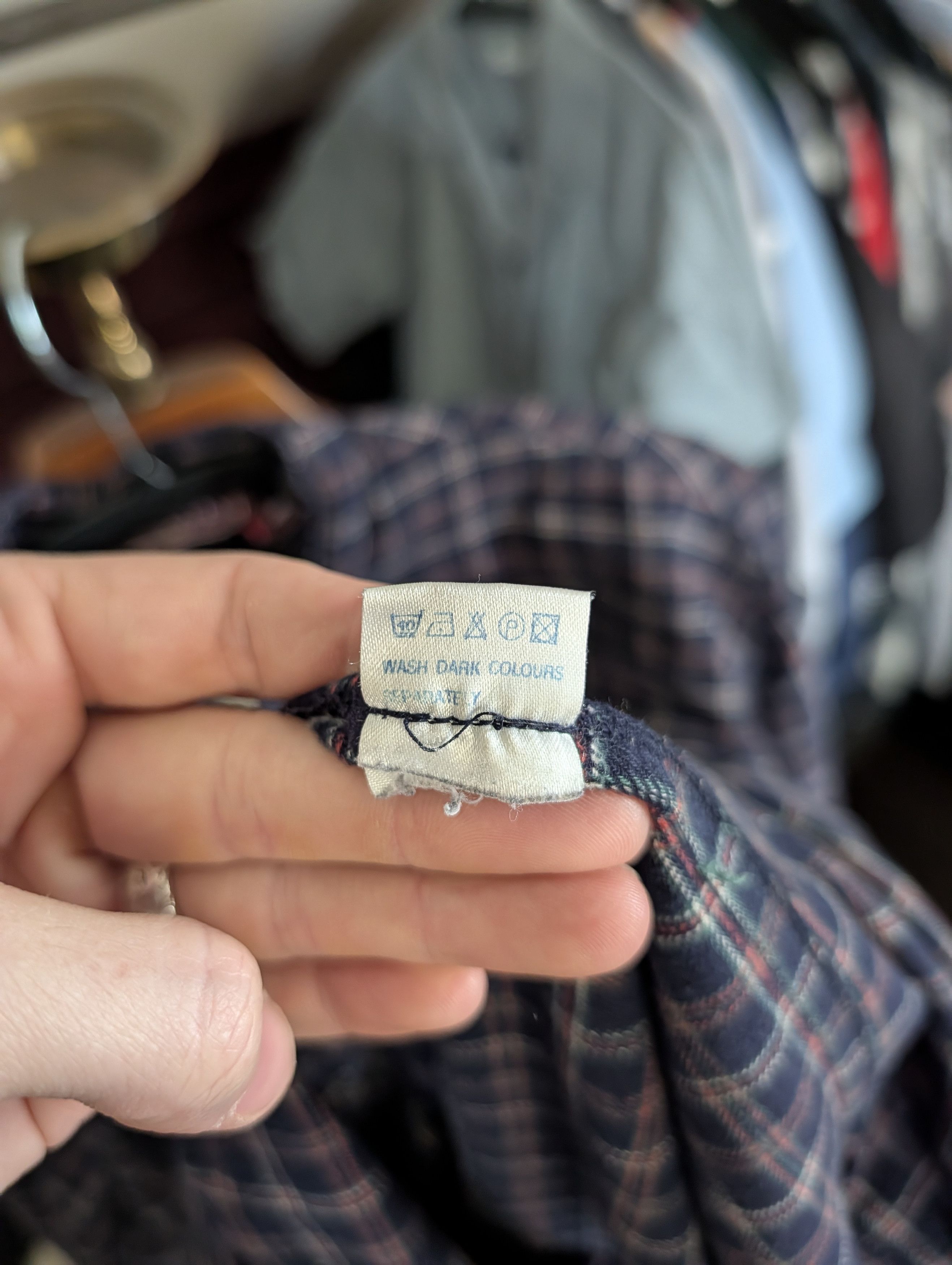 Lee LEE VALLEY IRELAND Vtg cotton flannel long Henley grandpa Size US XL / EU 56 / 4 - 13 Thumbnail