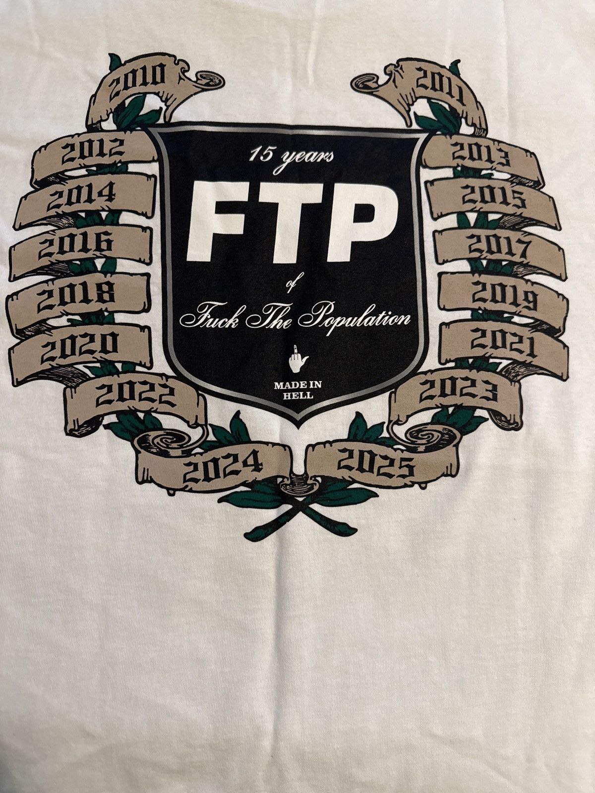 Fuck The Population FTP 15 Year Anniversary Shirt Size US L / EU 52-54 / 3 - 2 Thumbnail