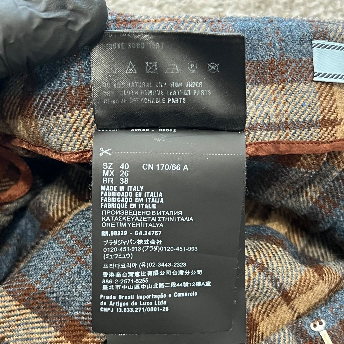 Prada PRADA RAF SIMONS 2024AW Check Wool Twill Shirt & Skirt Setup Size S / US 4 / IT 40 - 21 Thumbnail