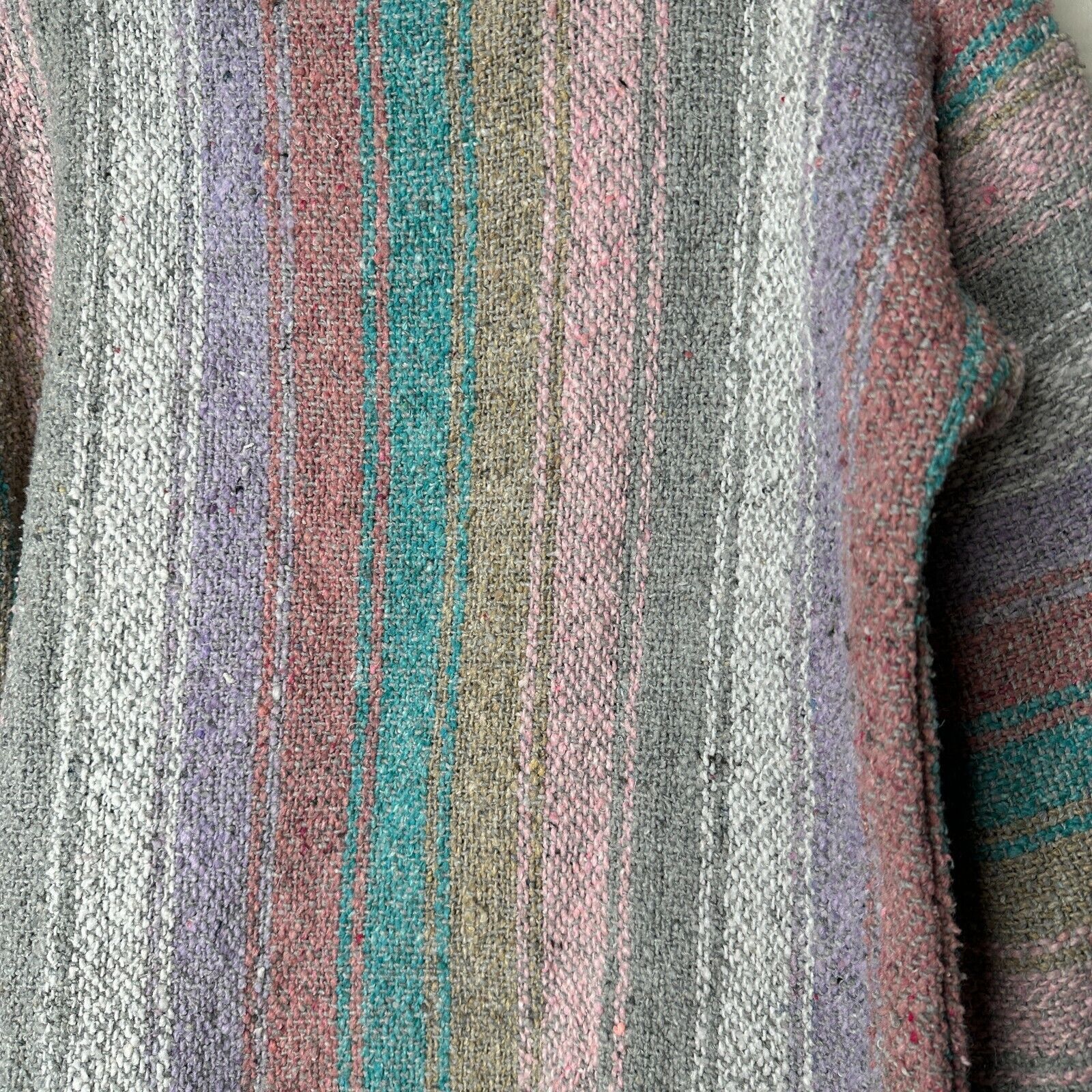 Other San Jose Pink Aqua Stripe Pullover Blanket Pocket Hoodie L Size L / US 10 / IT 46 - 8 Thumbnail