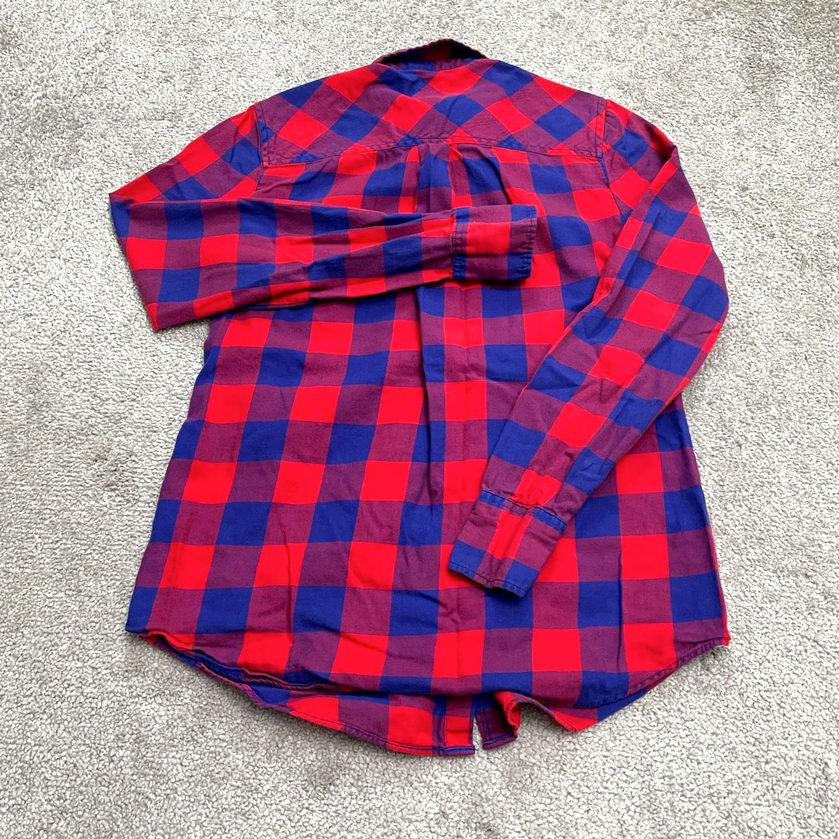 J.Crew J. Crew Button Down Shirt Womens XXS Blue Red Plaid Long Sleeve Cotton Boy Fit Size XXS / US 00 / IT 34 - 2 Thumbnail