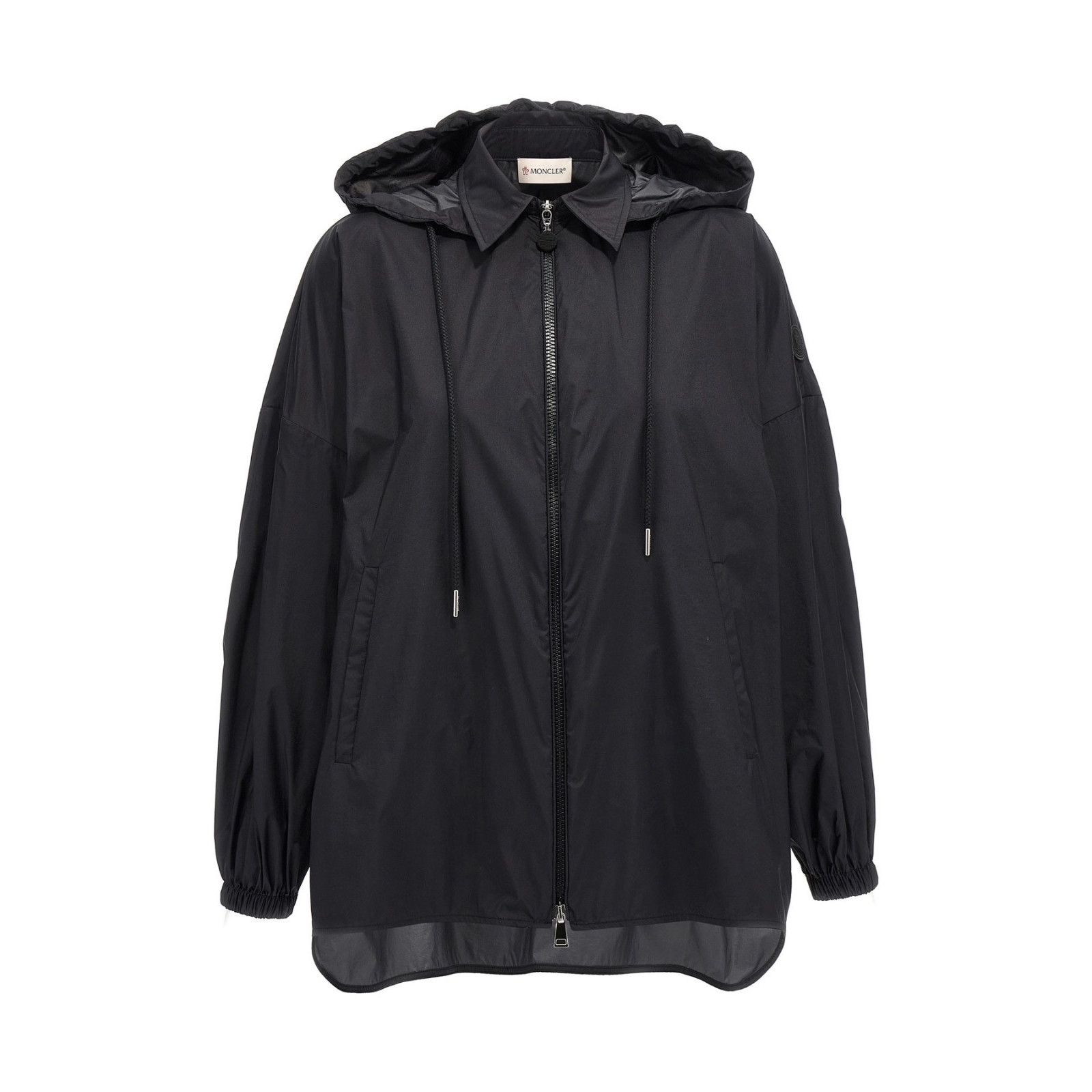 MONCLER Ruffed Women's Black Windbreaker Jacket New (Women's