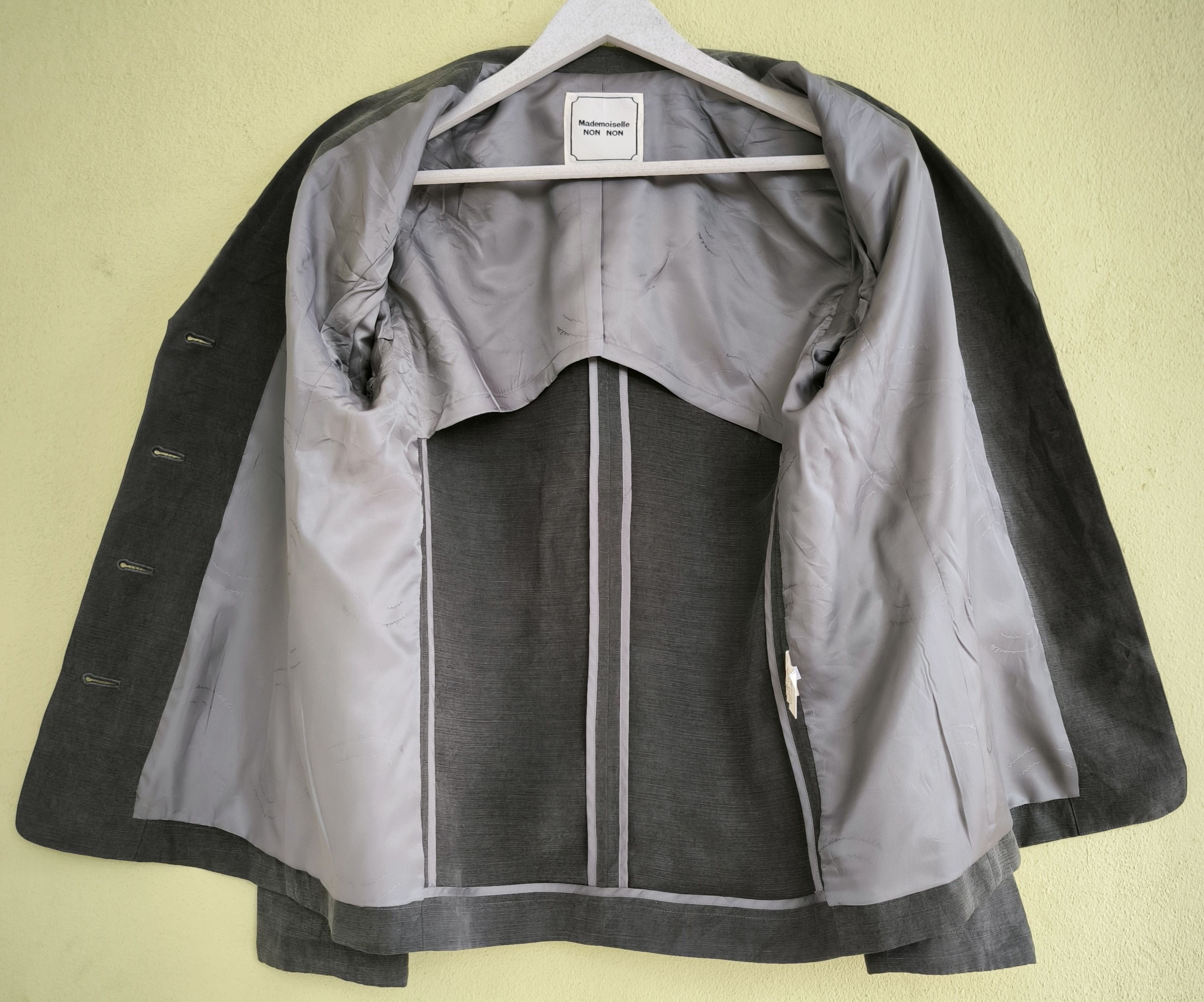 Mademoiselle Non Non MADEMOISELLE NON NON tencel fabric coat jacket Size L / US 10 / IT 46 - 4 Thumbnail