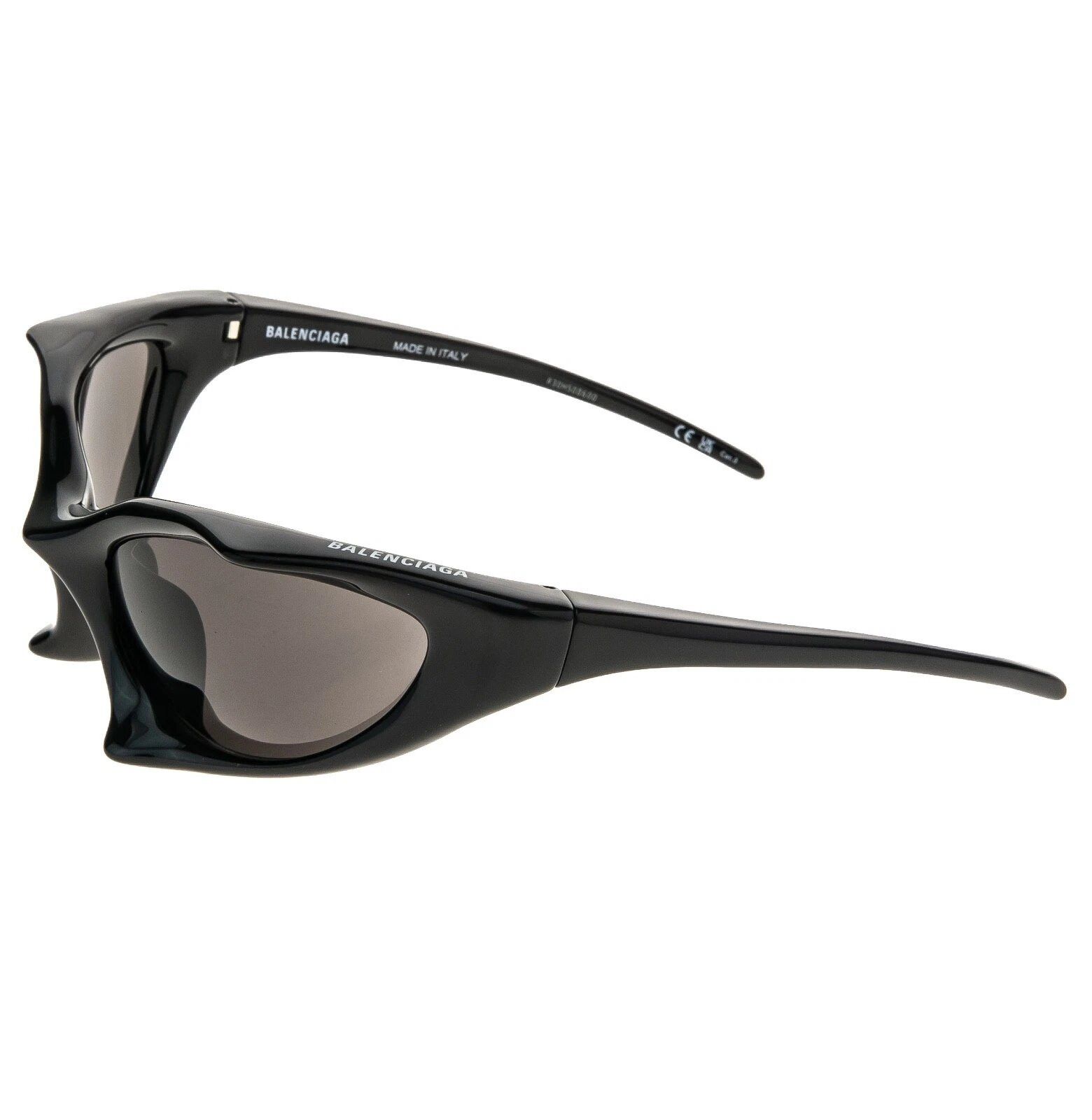 Balenciaga BALENCIAGA BB0352S RUNNER CAT 0352 Black Angular Mask 001 Size ONE SIZE - 9 Thumbnail