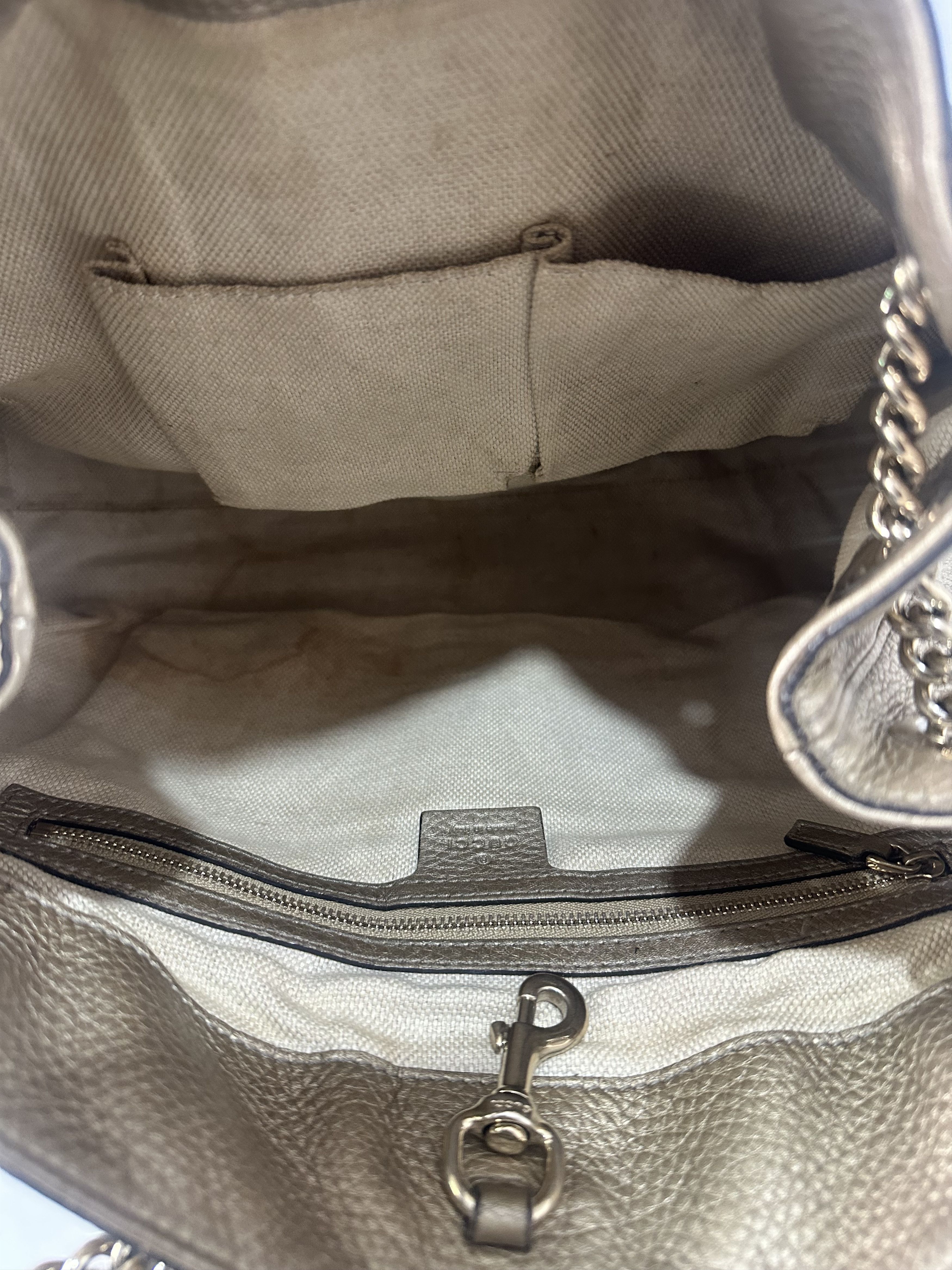 Gucci Gucci Gold Pebbled Leather Medium Soho Tote Size ONE SIZE - 6 Thumbnail