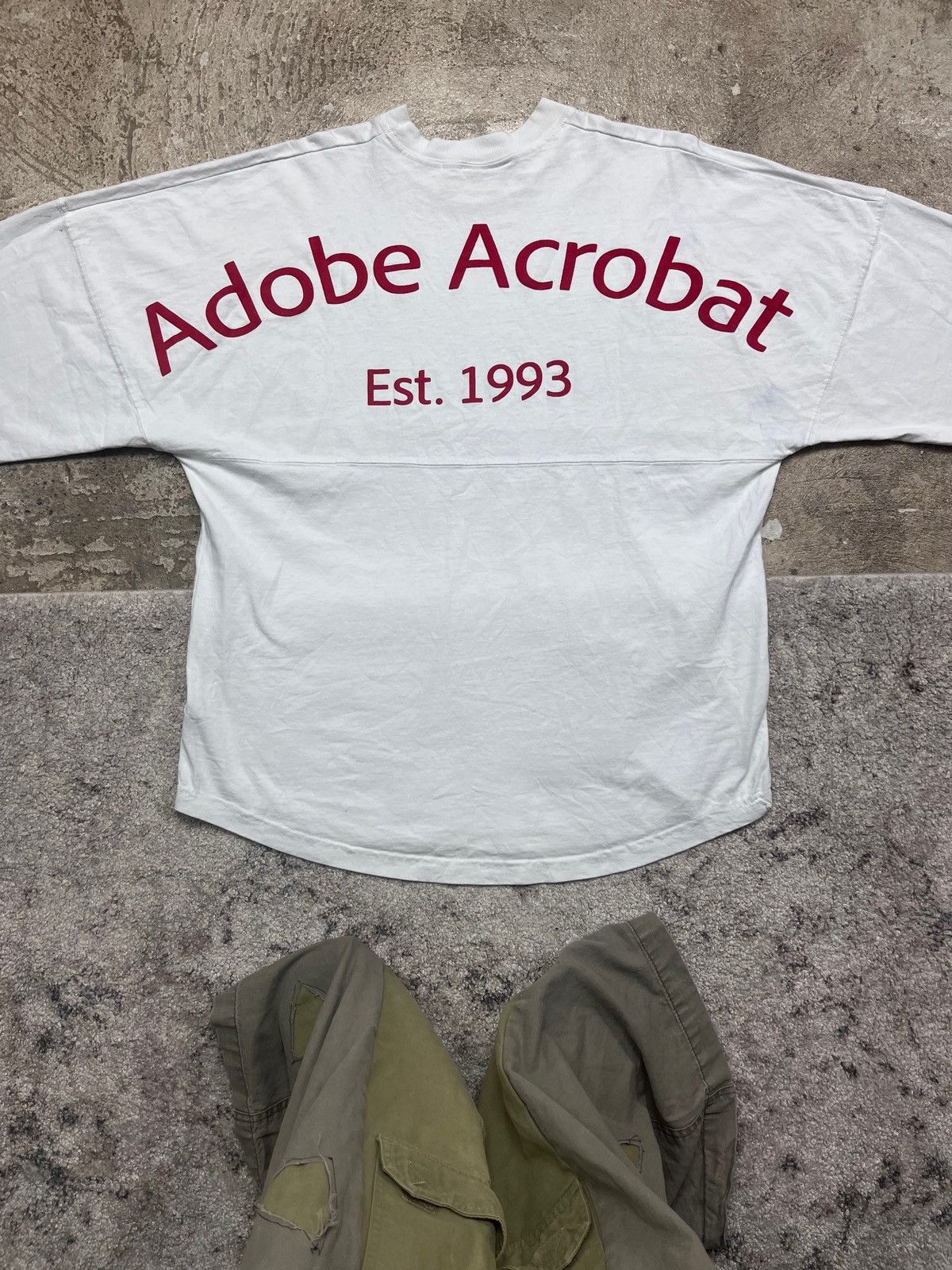 Microsoft × Vintage 1993 ADOBE ACROBAT PUFF LOGO OVERSIZED LONG SLEEVE - № 1288 Size US XL / EU 56 / 4 - 2 Thumbnail