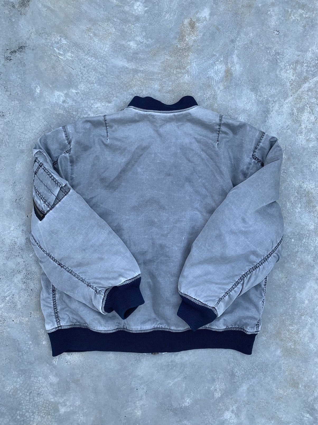 Vintage 🫐 Faded Ma-1 Bomber Jacket Size US M / EU 48-50 / 2 - 5 Thumbnail