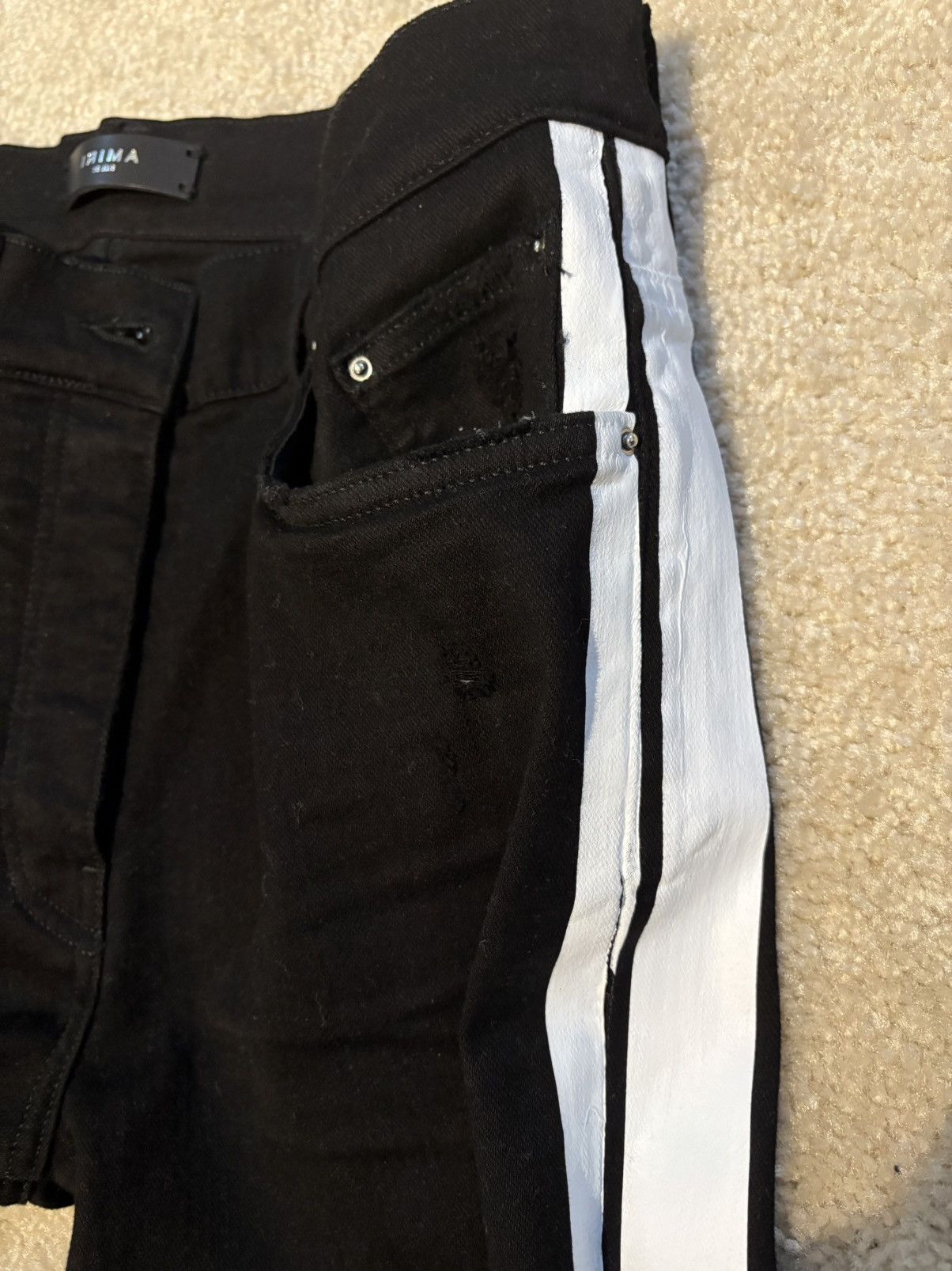 Amiri Track striped Amiri jeans Size US 32 / EU 48 - 13 Thumbnail