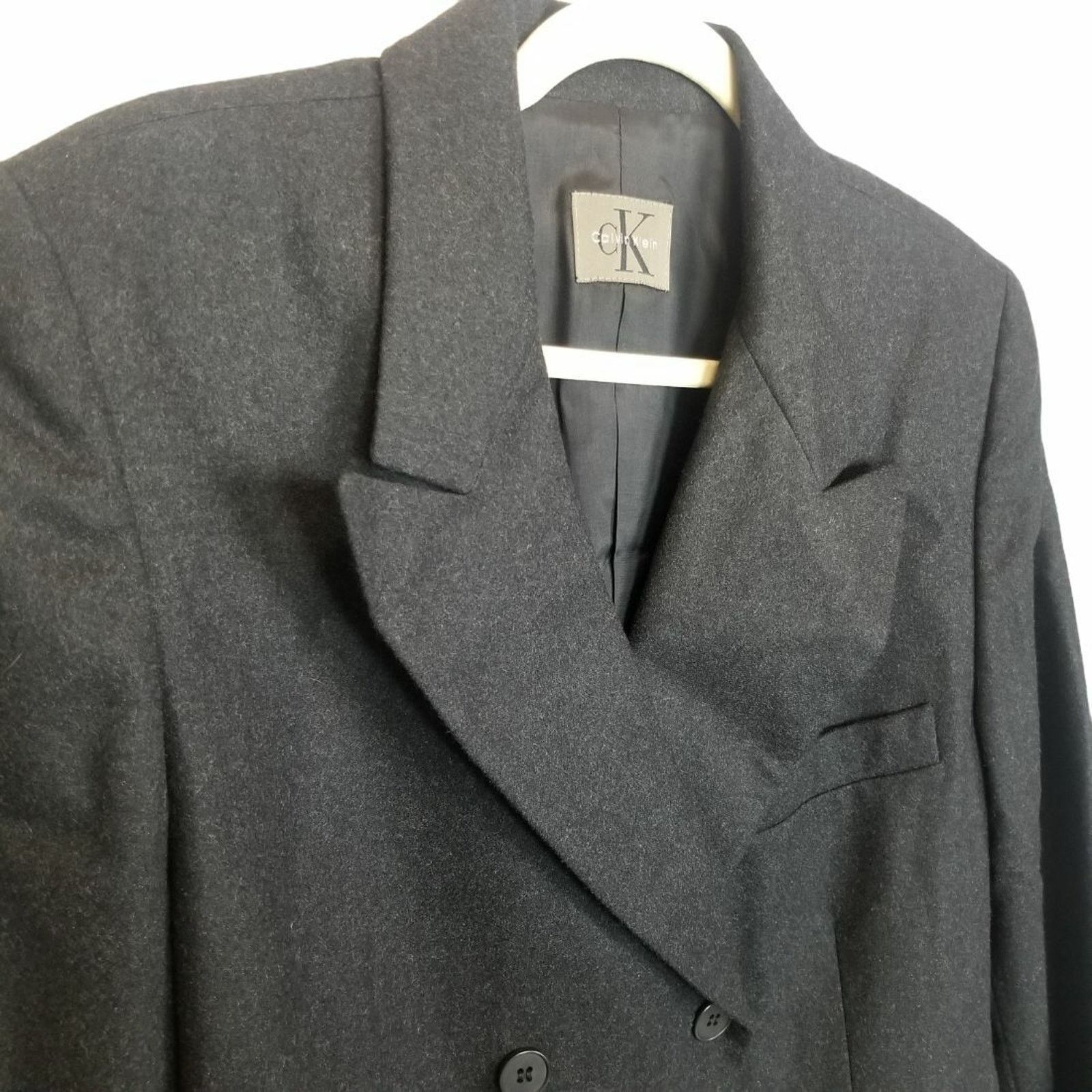 Calvin Klein Vintage Calvin Klein Womens Wool Cashmere Blazer Academia 14 Size XL / US 12-14 / IT 48-50 - 6 Thumbnail