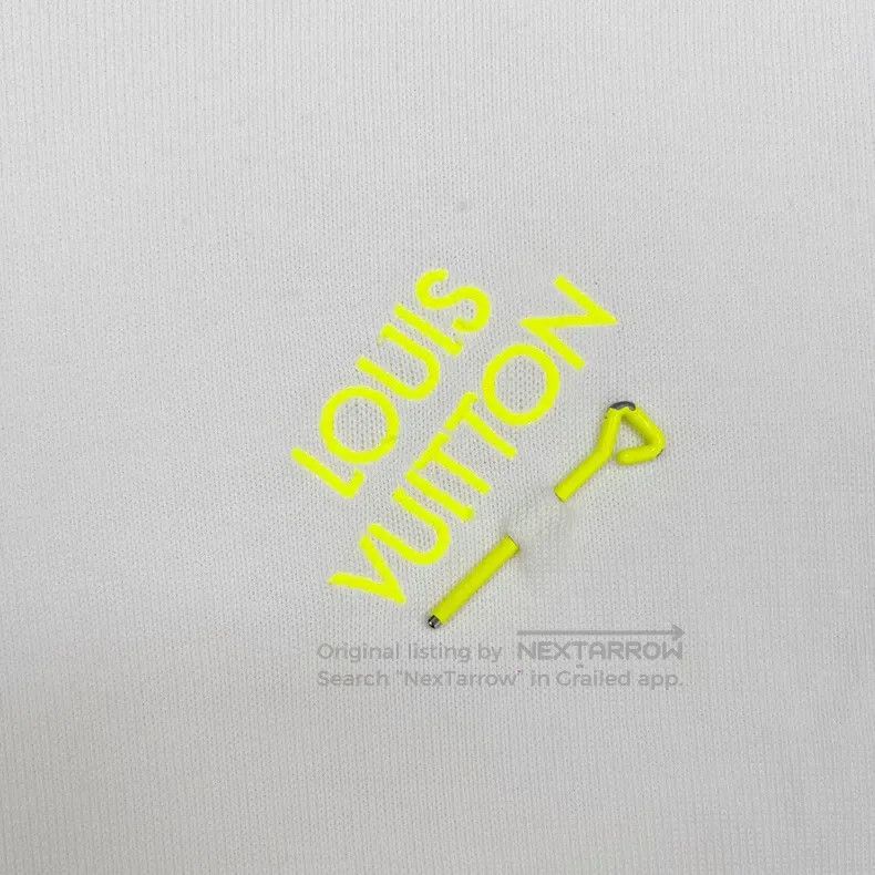 Louis Vuitton Louis Vuitton White fluorescent green pin logo knitted sho Size US L / EU 52-54 / 3 - 5 Thumbnail