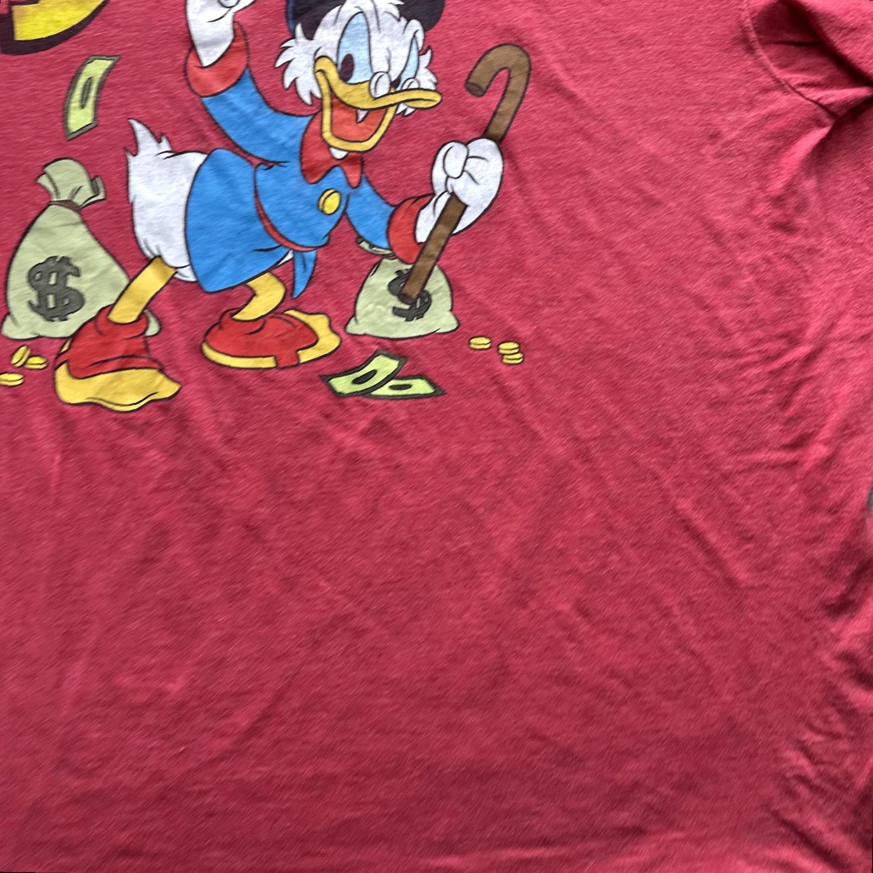 Disney Disney Shirt Mens 2XL Red DuckTales Scrooge McDuck Graphic Tee Cartoon Money Size US XXL / EU 58 / 5 - 6 Thumbnail