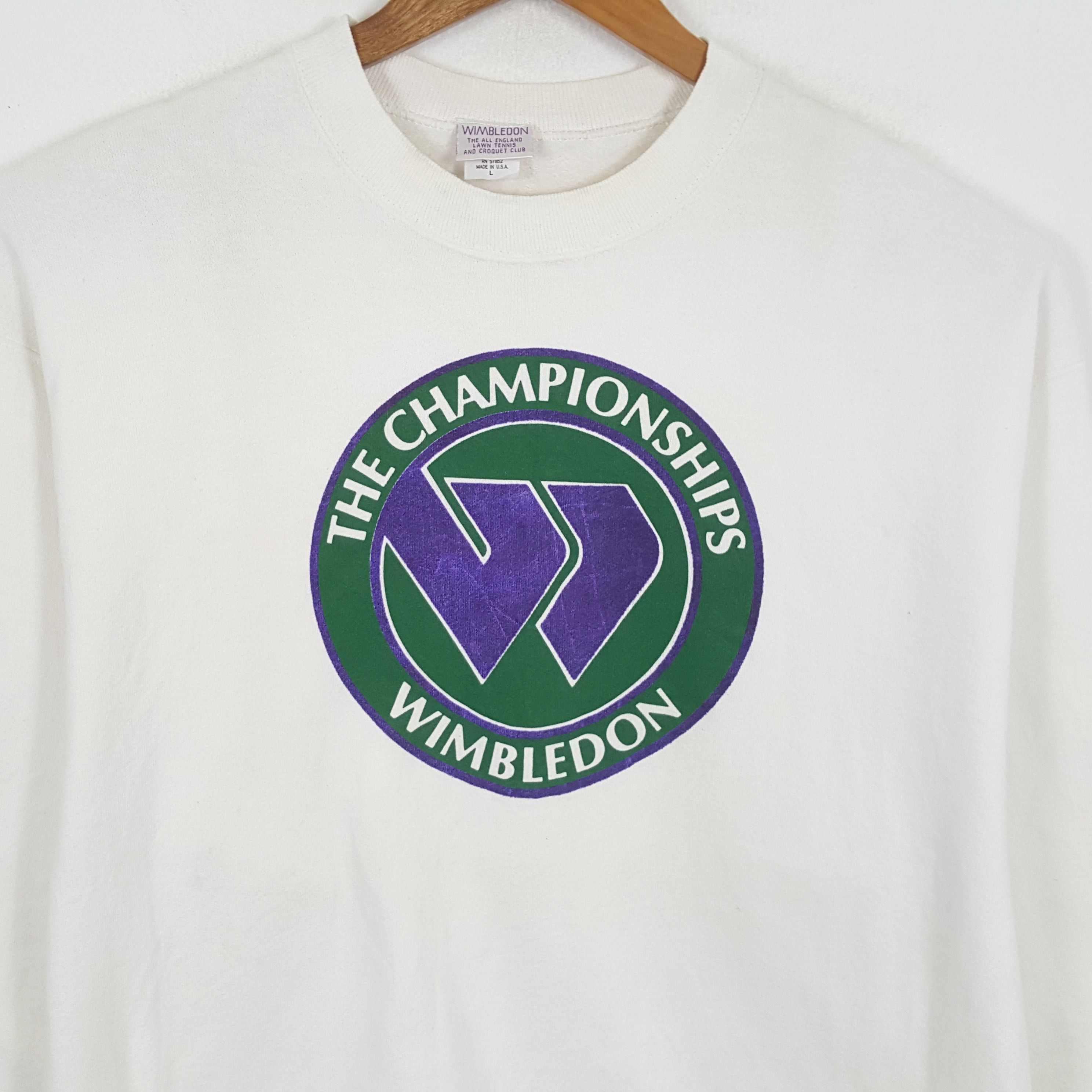 Vintage Vintage THE CHAMPIONSHIP WIMBLEDON Sportswear Sweatshirts Size US L / EU 52-54 / 3 - 2 Thumbnail