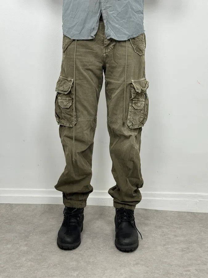 Dolce & Gabbana AW2004 Dolce & Gabbana Olive Green Multi Pockets Cargo Pants Size US 32 / EU 48 - 2 Thumbnail