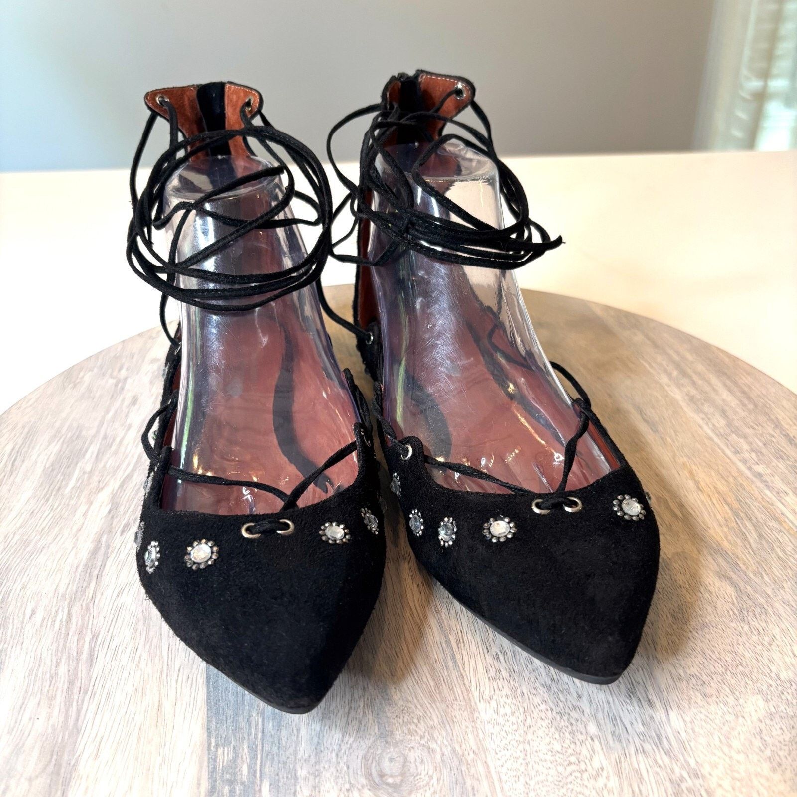 Free People Jeffrey Campbell Free People Sparkle Black Suede Pumps Sz 8 Size US 8 / IT 38 - 5 Thumbnail