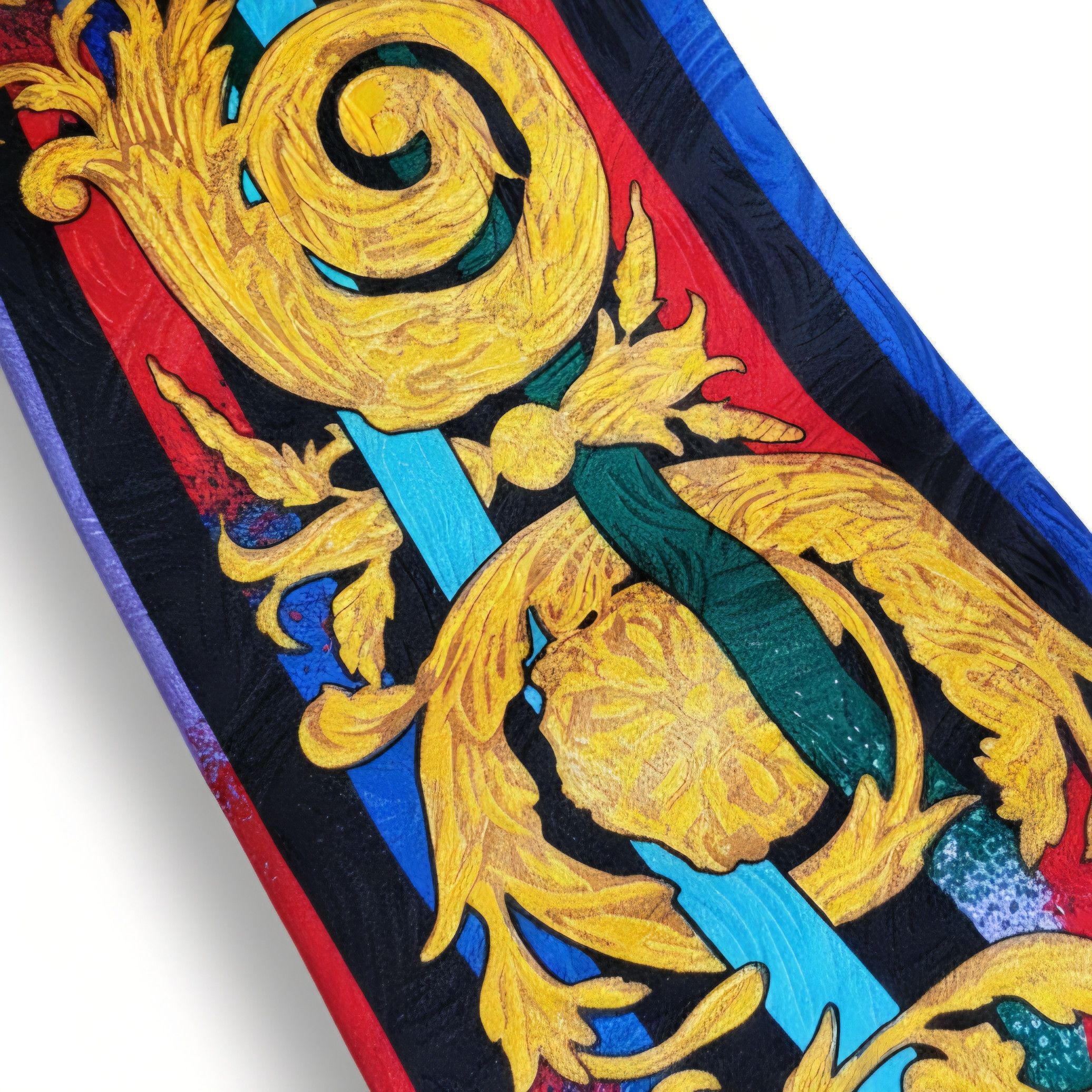 Other Rush Limbaugh 56x4" Necktie Rainbow Gold Filagree 100% Silk Size ONE SIZE - 5 Thumbnail