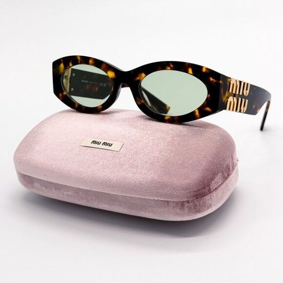 Miu Miu NEW MIU MIU SUNGLASSES MU11WS 14L50O HAVANA WOMEN MU 11WS SM Size ONE SIZE - 1 Thumbnail