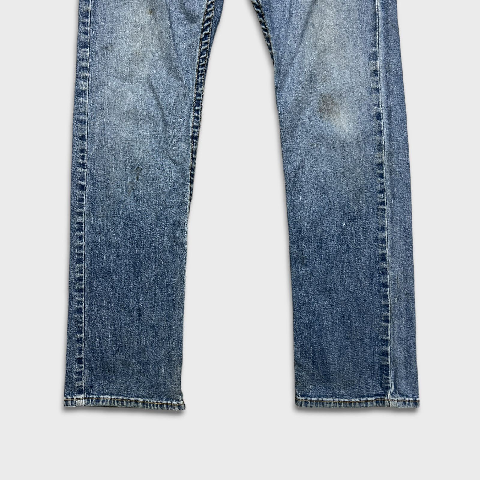 True Religion × Vintage True Religion Jeans 30x29 Ricky Relaxed Straight Denim Pants Size US 30 / EU 46 - 3 Thumbnail
