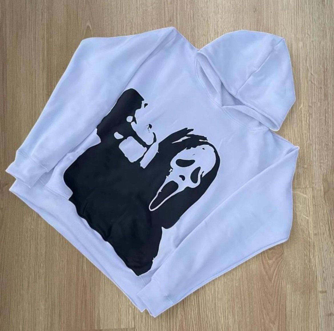 Other Y2k scream white baggy hoodie Size US M / EU 48-50 / 2 - 2 Thumbnail