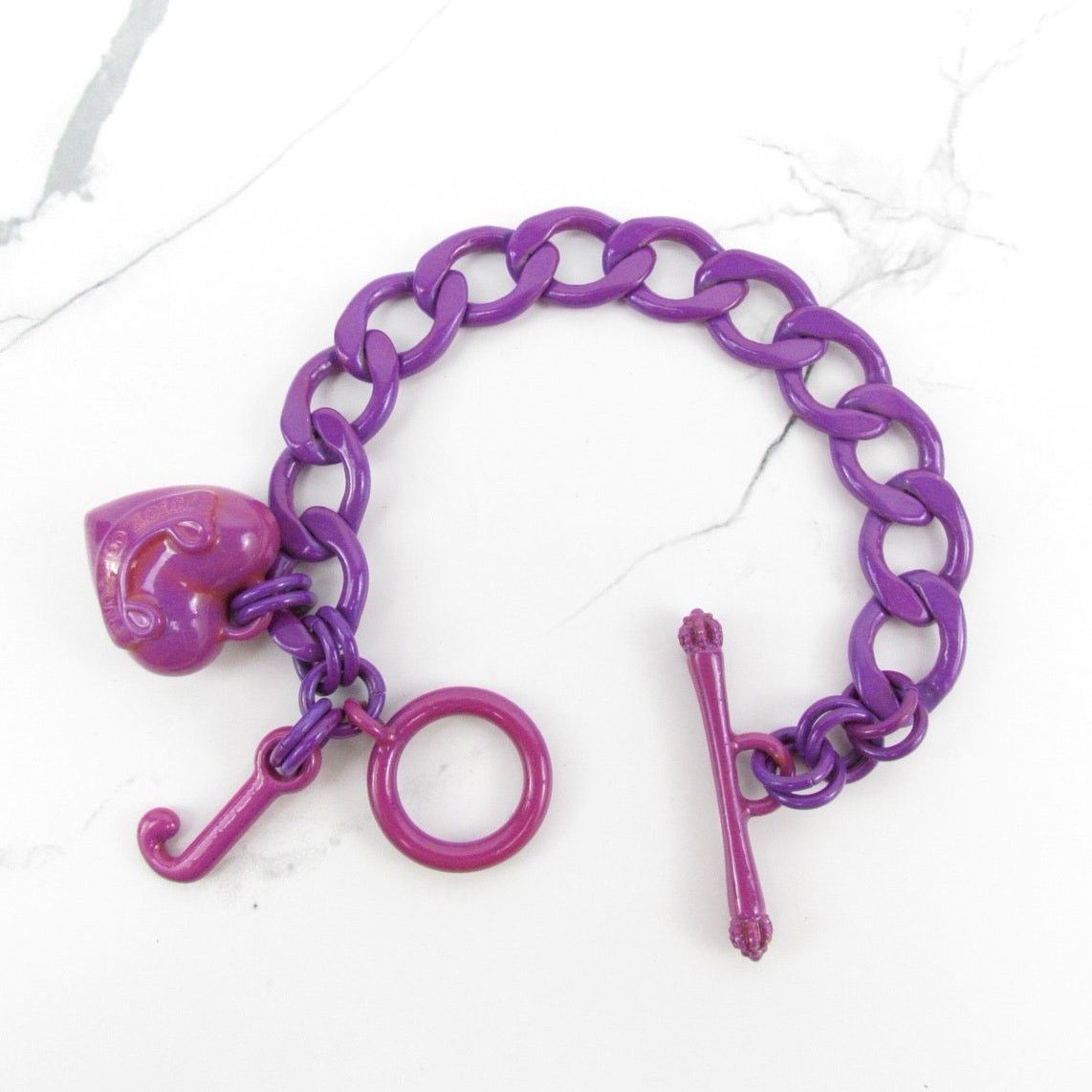 Juicy Couture Rare Juicy Couture Purple Heart Bracelet Size ONE SIZE - 2 Thumbnail