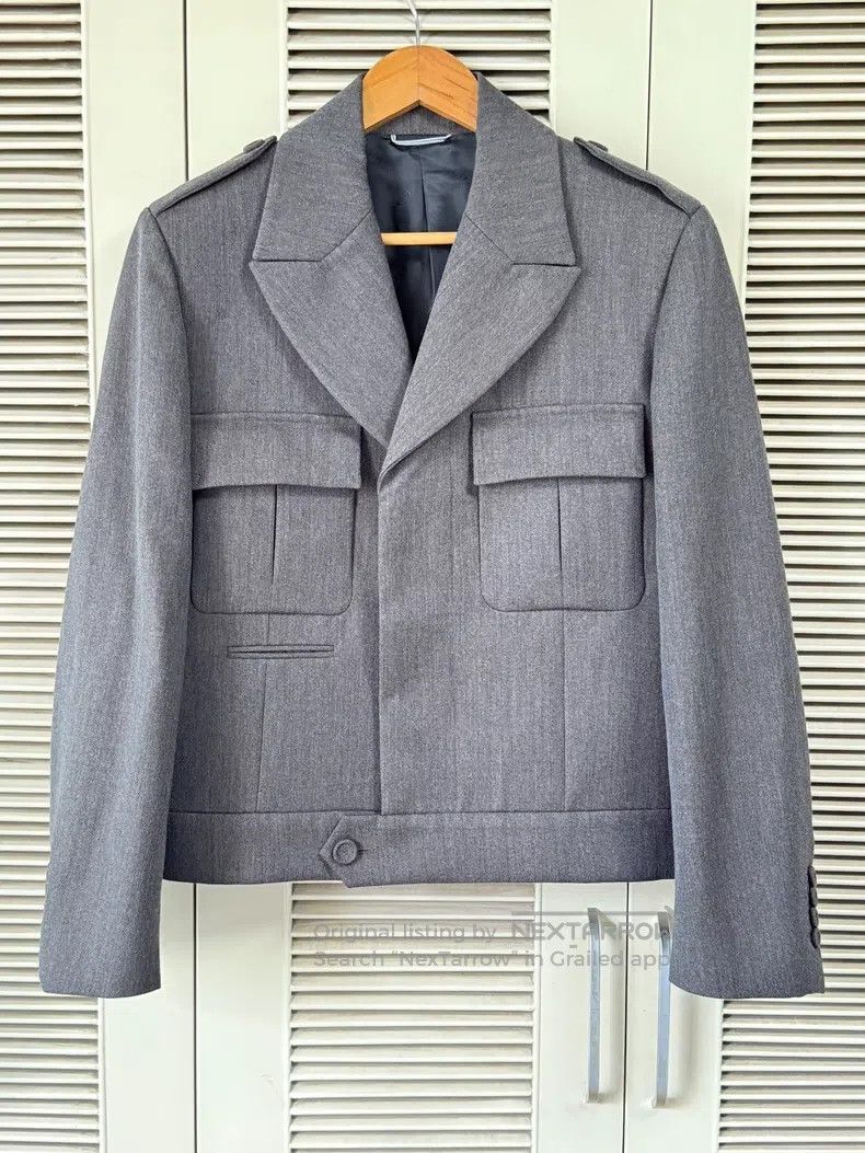 Dior Dior Gray woollen jacket Size US S / EU 44-46 / 1 - 1 Thumbnail