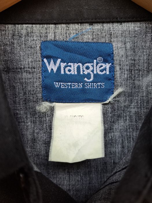 Vintage Wrangler western shirt rodeo cowboy cut brushpopper | Grailed