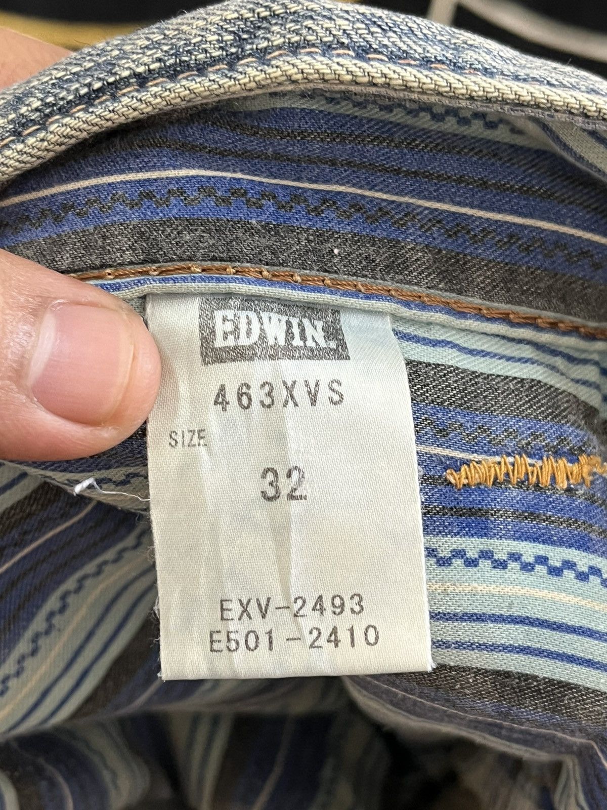 Edwin Vintage Edwin 463 XVS Mudwash Distressed Denim Size US 35 - 9 Thumbnail