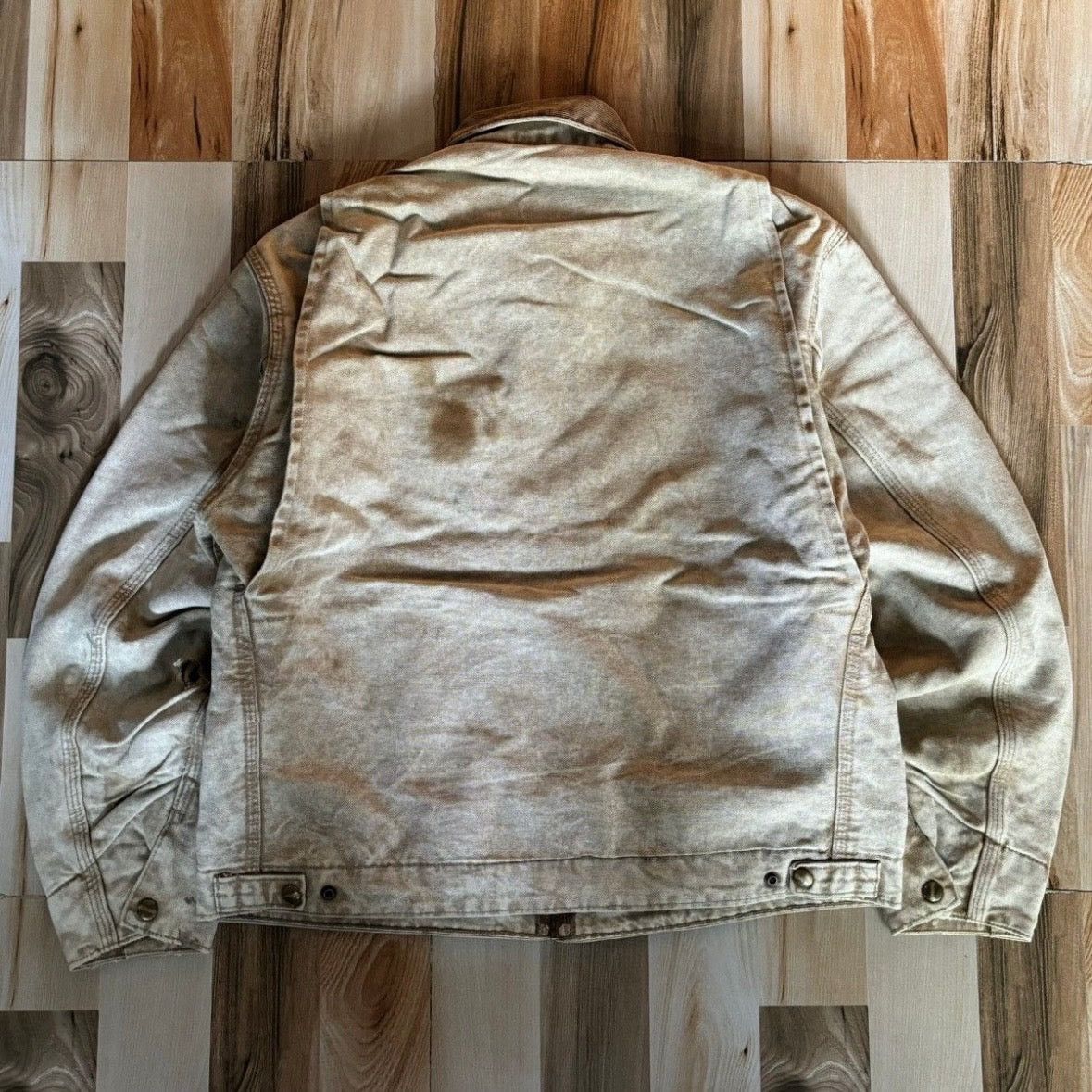 Carhartt Vintage 80s Carhartt Detroit Jacket Acid Washed Size US M / EU 48-50 / 2 - 8 Thumbnail
