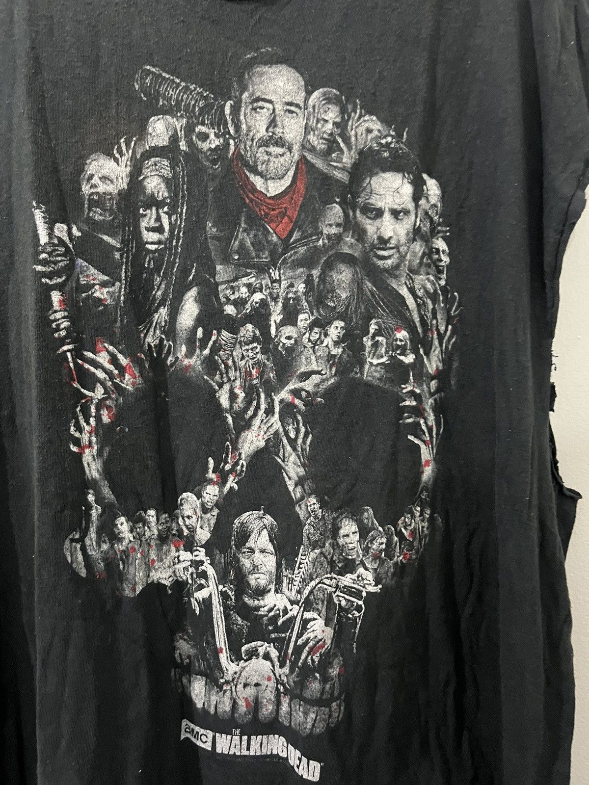 Vintage Custom Oversized Tank A Walking Dead Horror Thriller Movie Size US XXL / EU 58 / 5 - 2 Thumbnail
