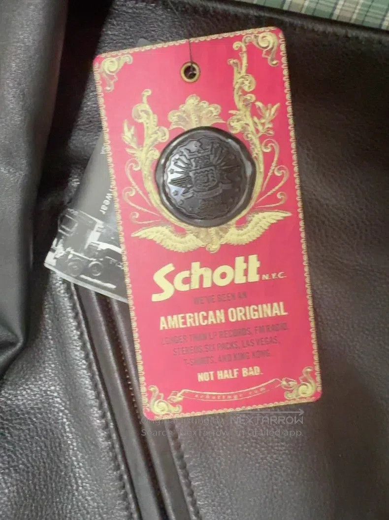Schott Schott 503 cable-stayed regular cowhide jacket Size US M / EU 48-50 / 2 - 4 Thumbnail