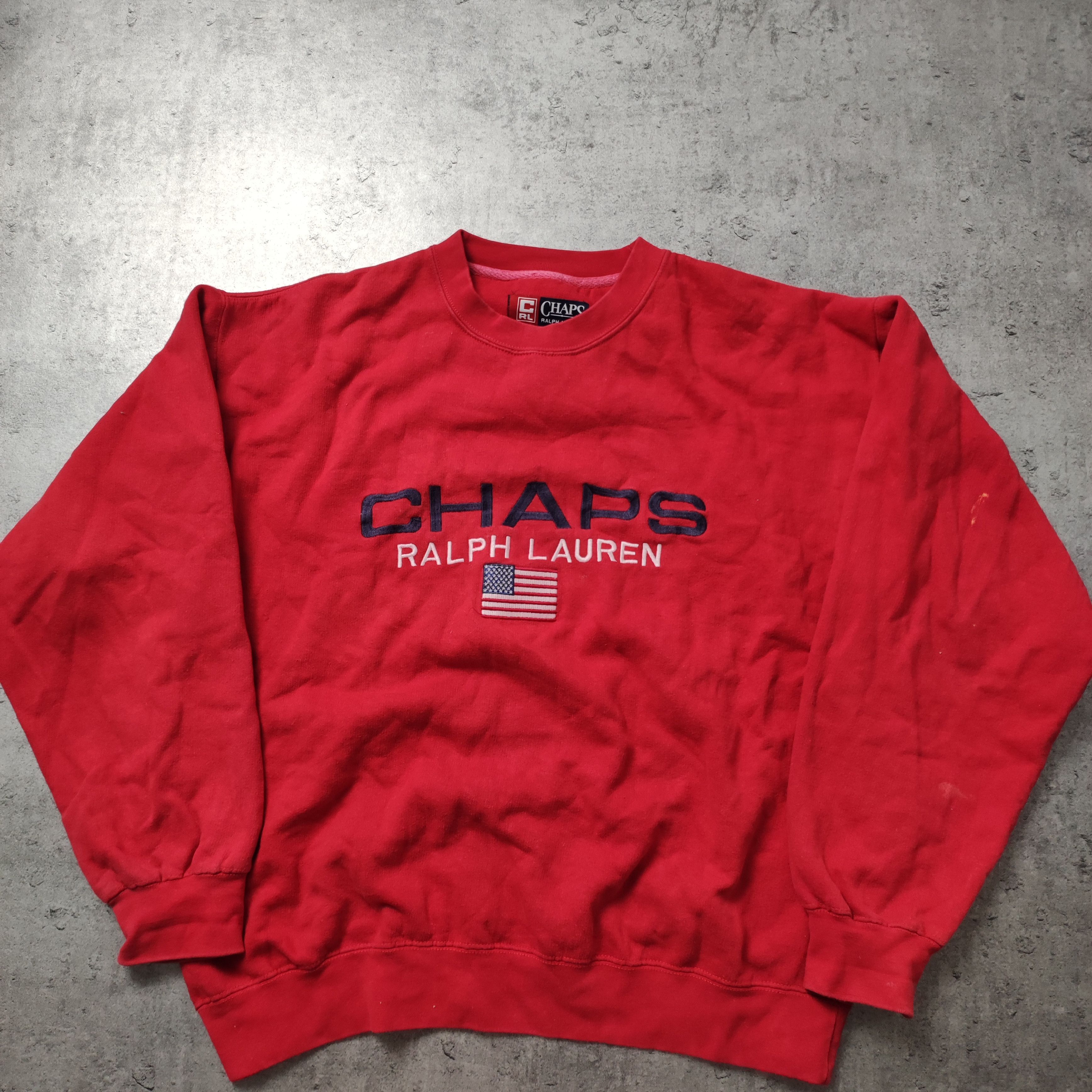 Polo Ralph Lauren × Vintage RARE 90s Vintage Polo Ralph Lauren Chaps Spelout Sweatshirt Size US S / EU 44-46 / 1 - 2 Thumbnail
