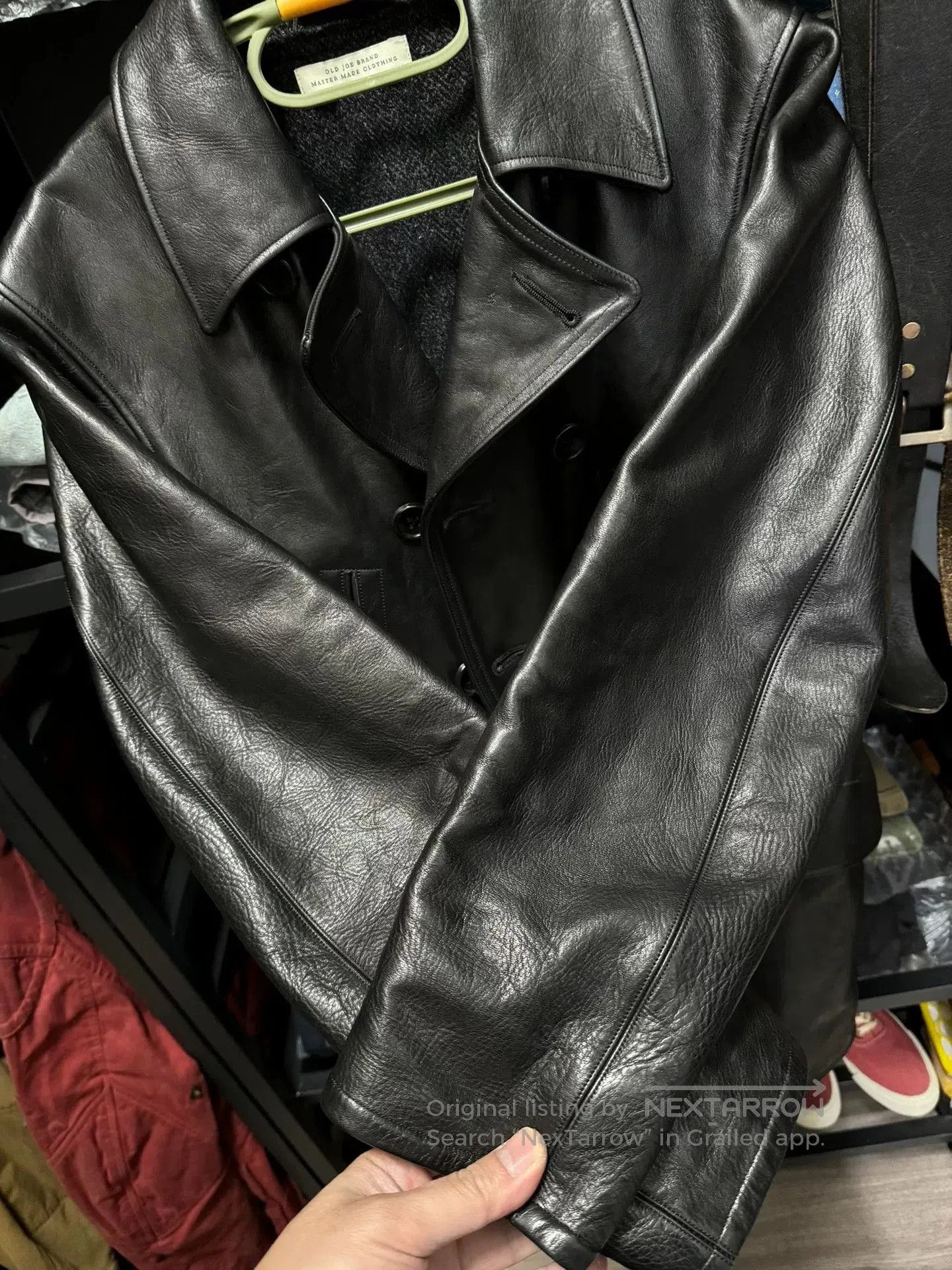 Old Joe old joe double-breasted horsehide leather jacket. Size US S / EU 44-46 / 1 - 3 Thumbnail