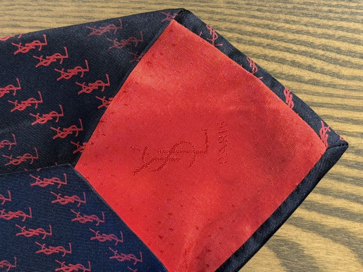 Yves Saint Laurent Yves Saint Laurent Vintage Monogram Pattern Tie Size ONE SIZE - 3 Thumbnail