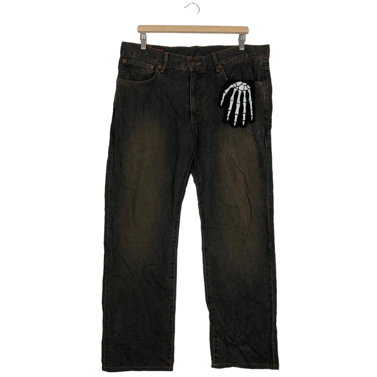 Japanese Brand 🔥90’s Vintage Distressed Denim Jeans Edwin 503 Regular Punk Size US 37 - 2 Thumbnail